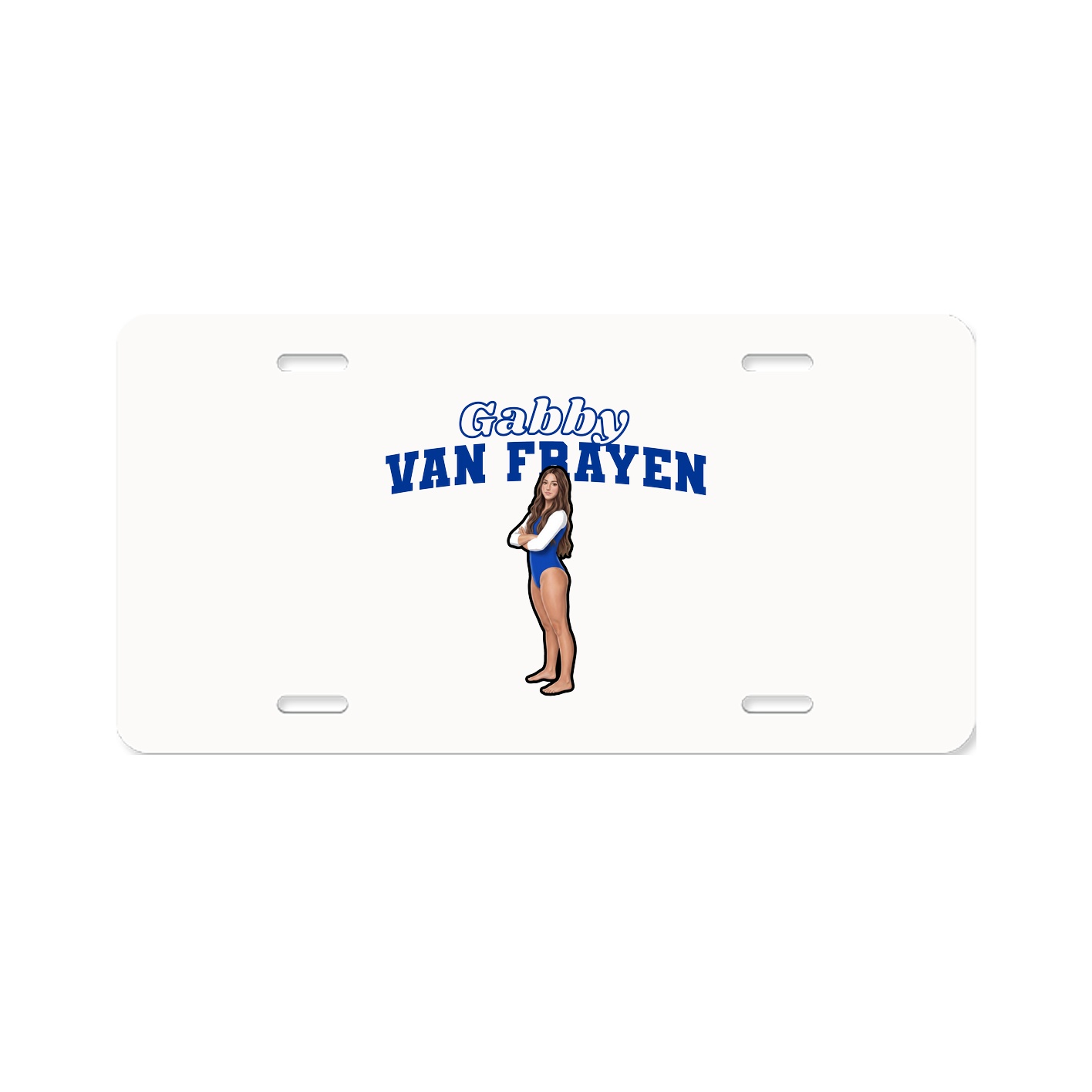 License Plate — Name Arch in Classic
