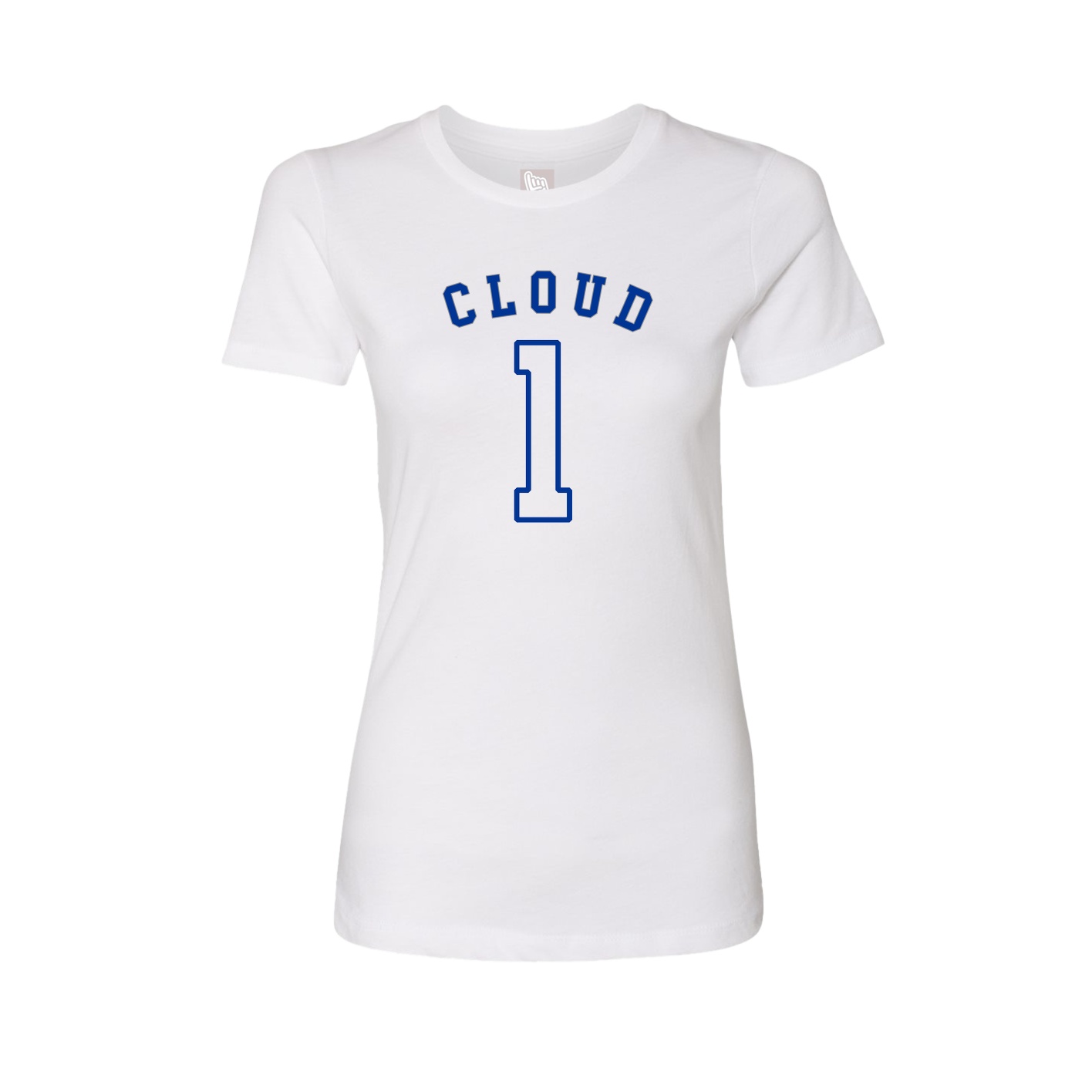Fitted Women's Tee — Shirsey Arch in White