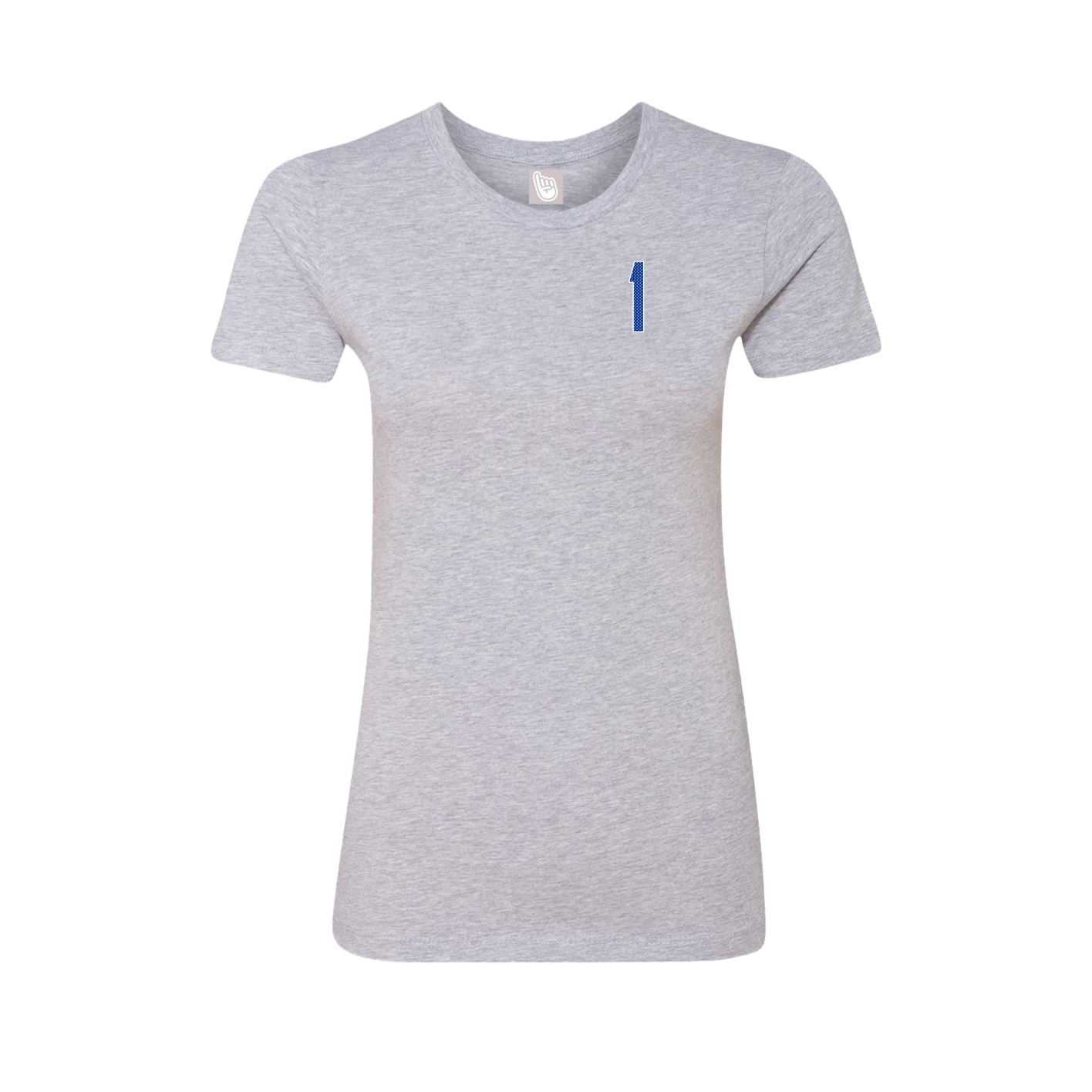 Fitted Women's Tee — Front Shirsy in Grey