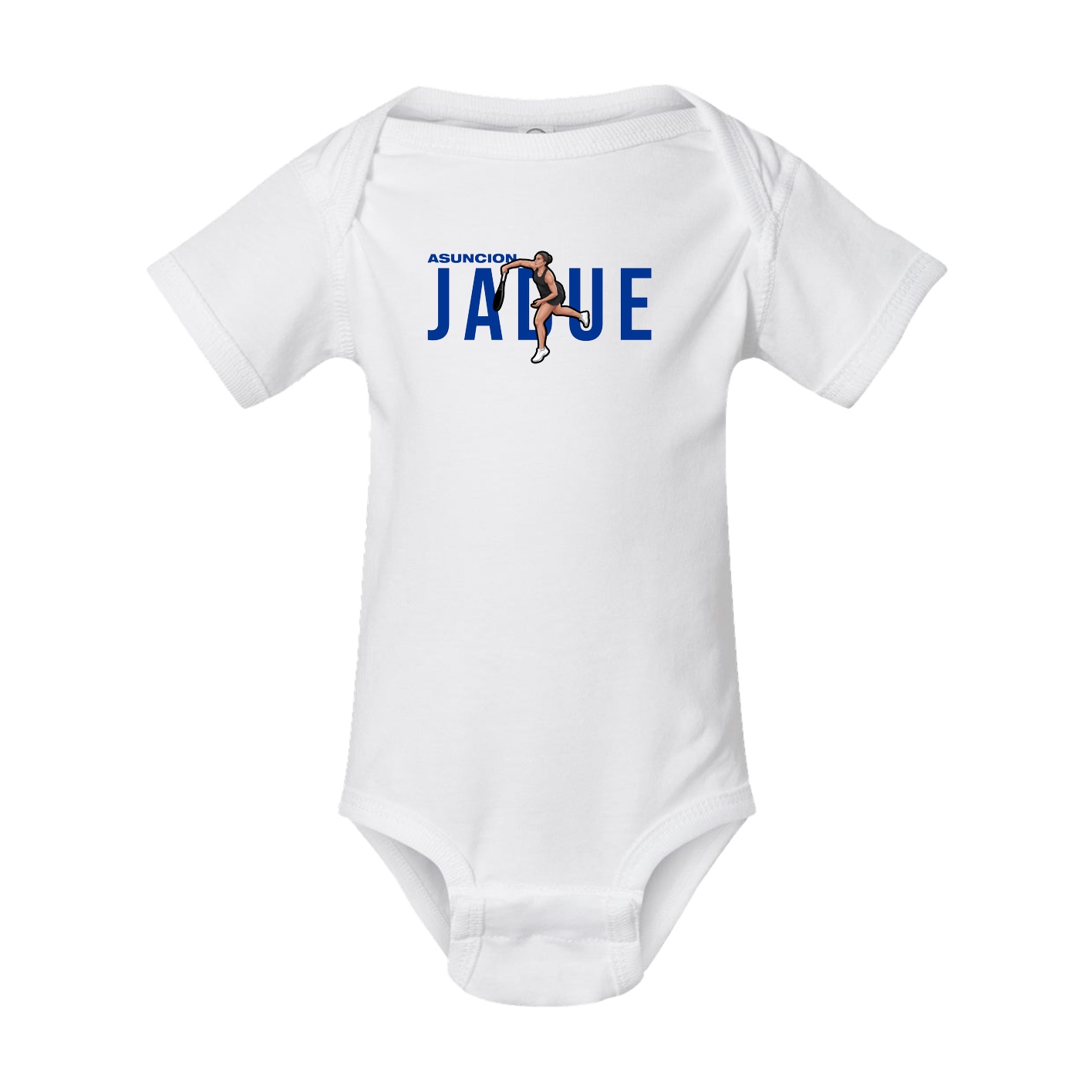 Baby Onesie — Player Name in White