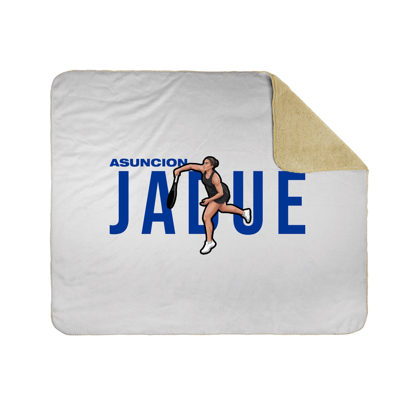 Throw Blanket — Player Name in White