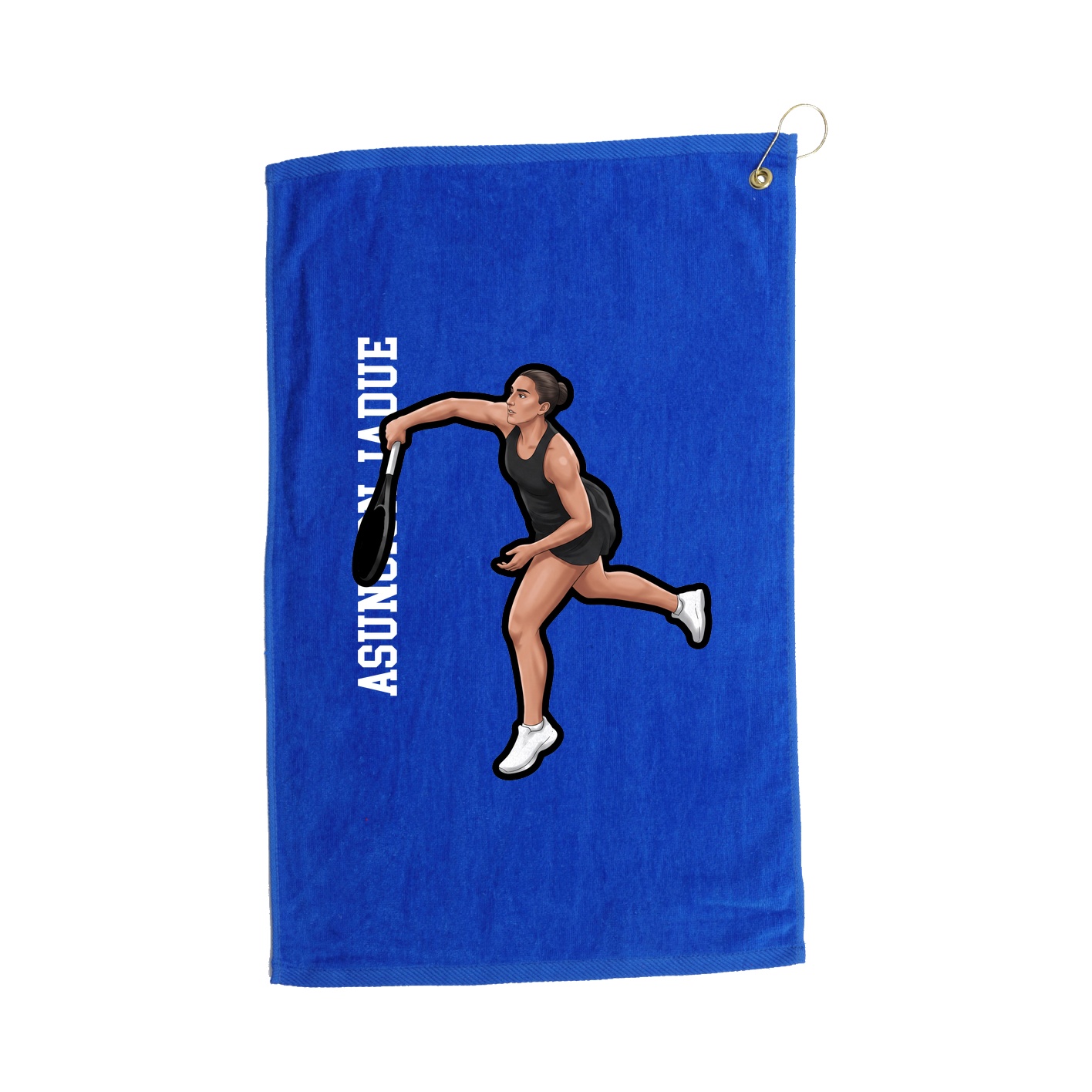 Golf Towel — Name Vertical in Royal