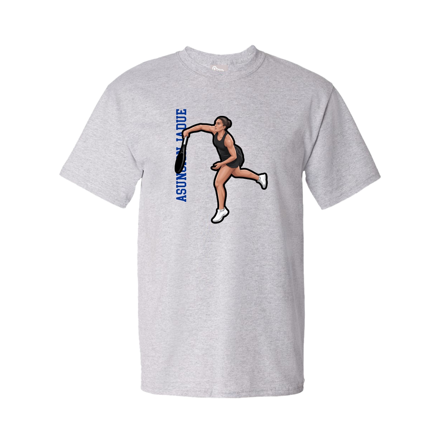 Youth Tee — Name Vertical in Grey