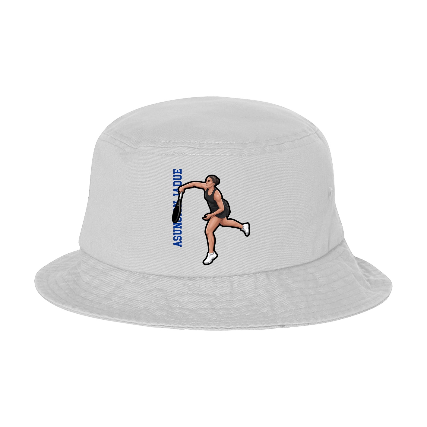 Bucket Cap — Name Vertical in White