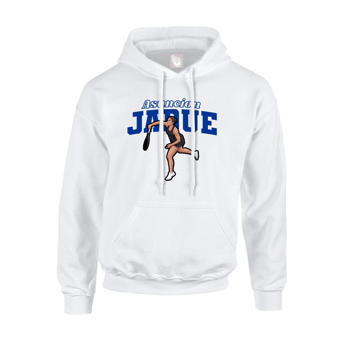 Hoodie — Name Arch in White