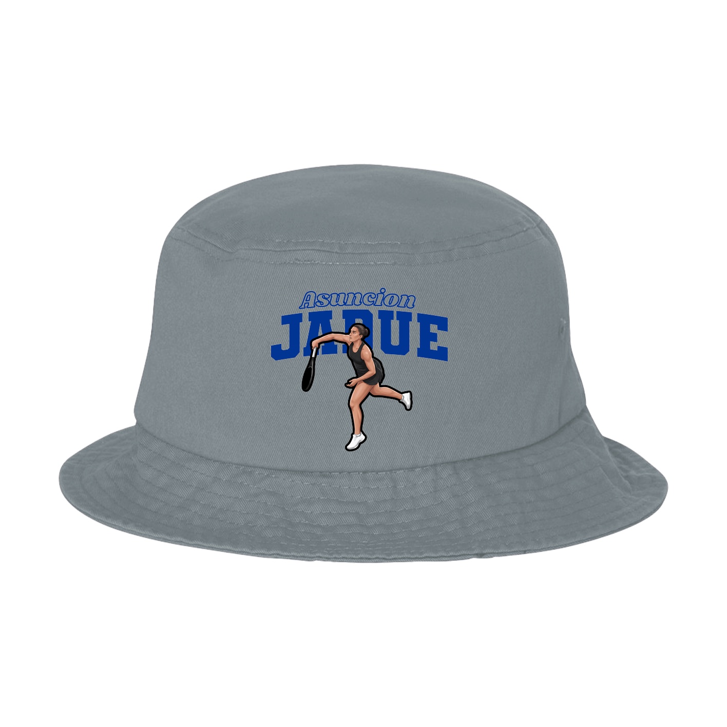 Bucket Cap — Name Arch in Grey