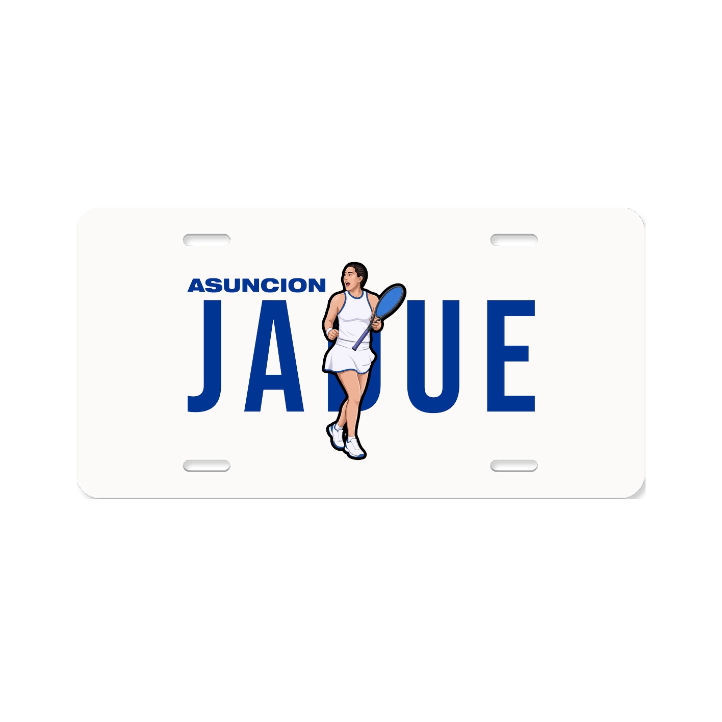 License Plate — Player Name in Classic