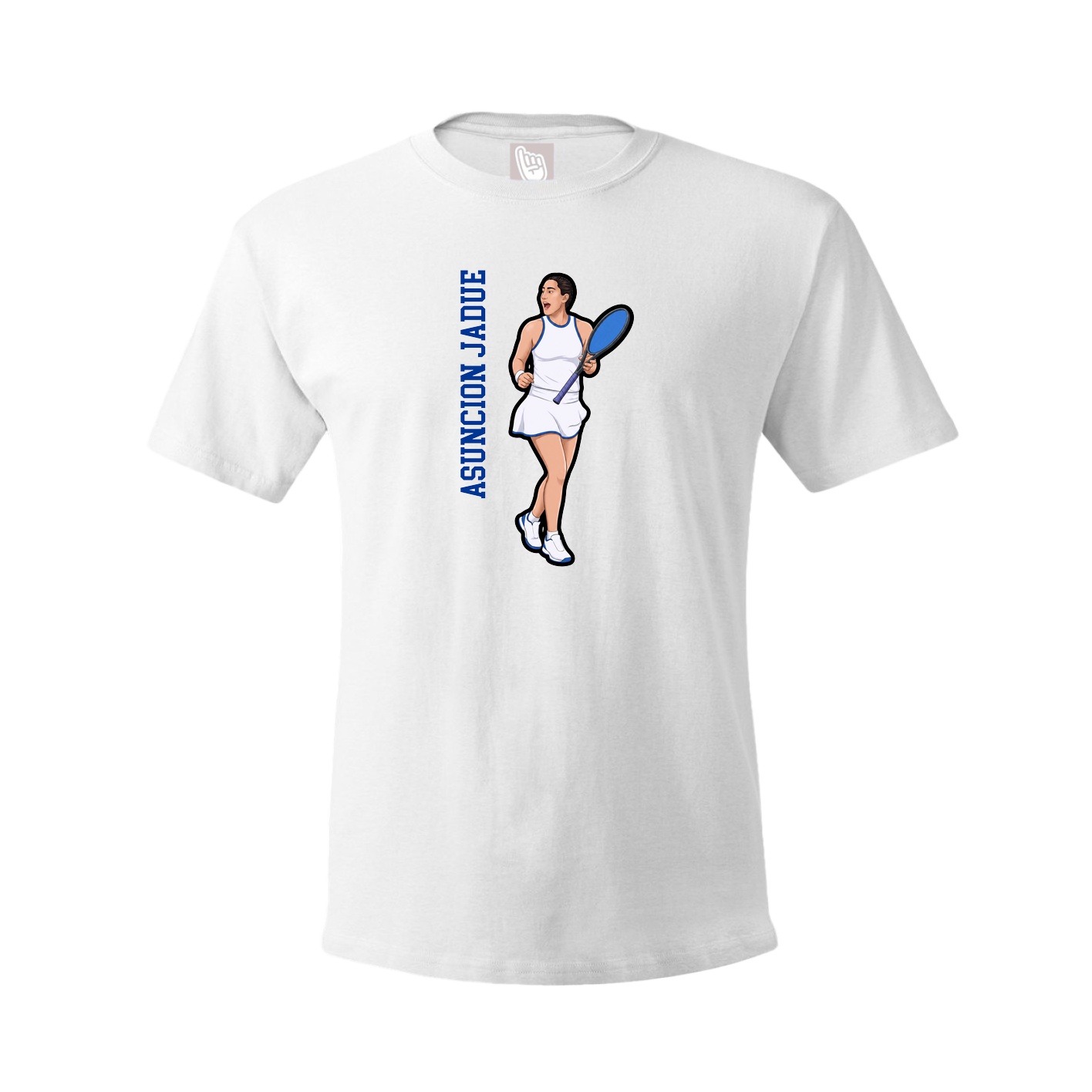 Tee — Name Vertical in White