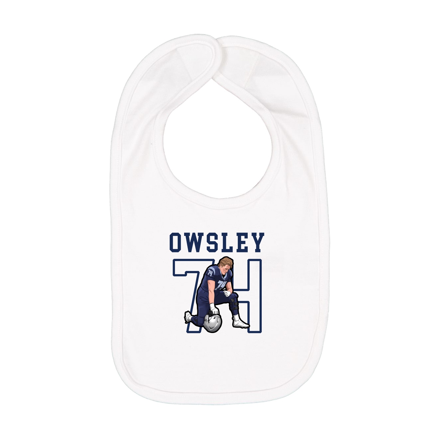 Infant Bib — Shirsey in White