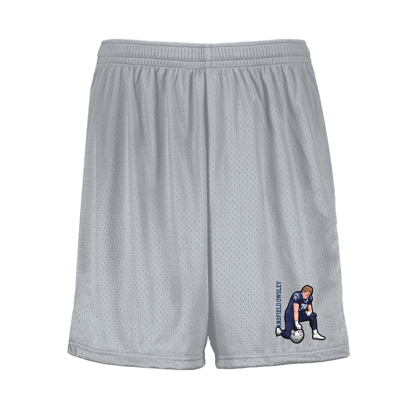Shorts — Name Vertical in Silver