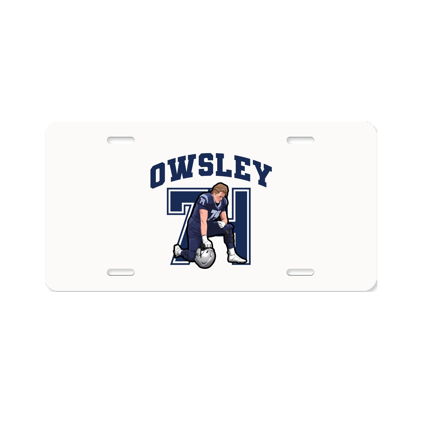 License Plate — Number in Classic