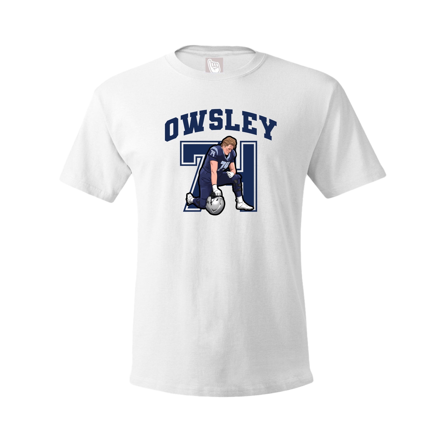 Youth Tee — Number in White