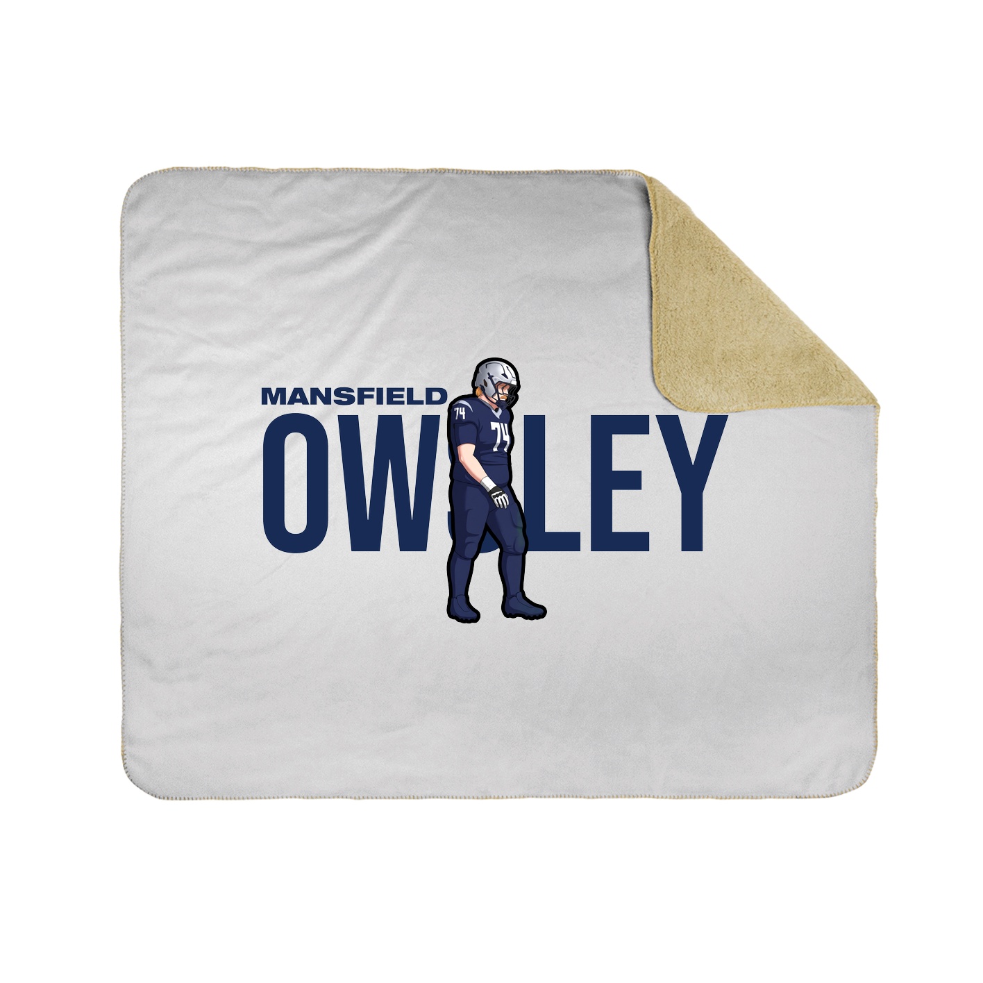 Throw Blanket — Player Name in White