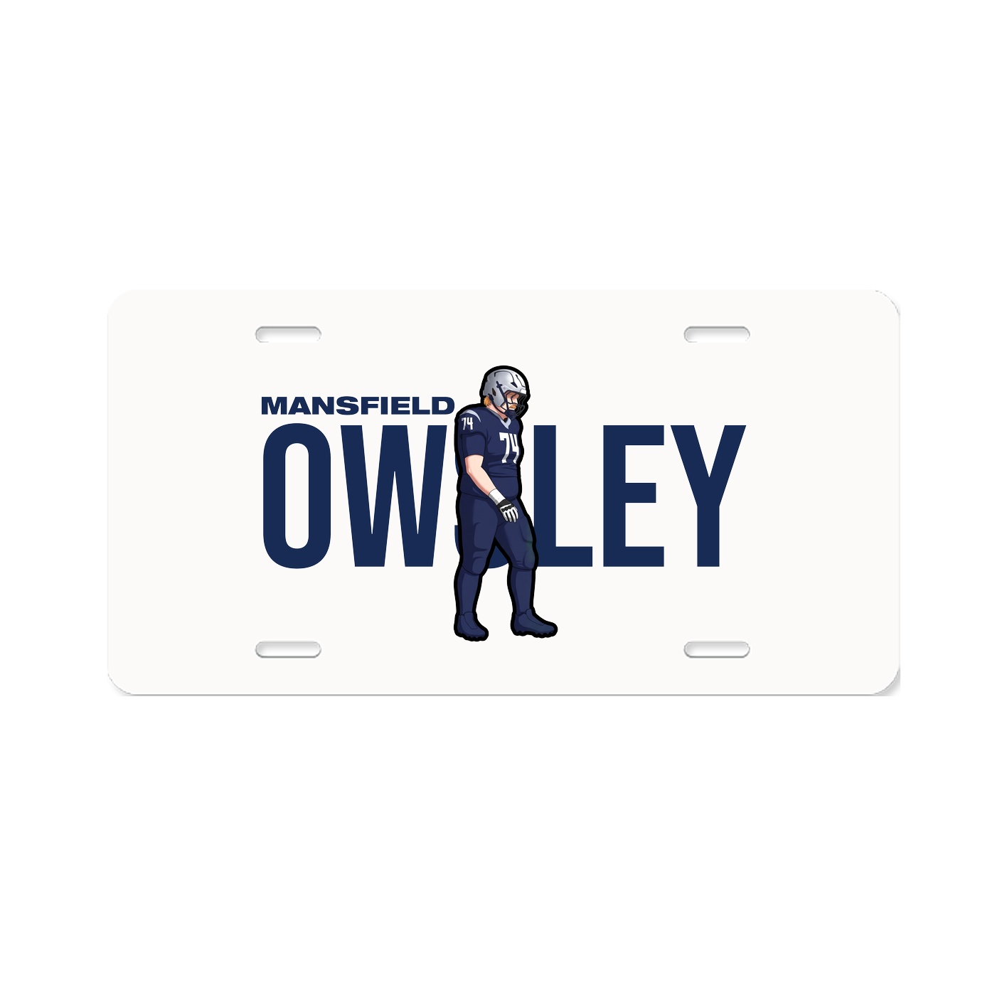 License Plate — Player Name in Classic