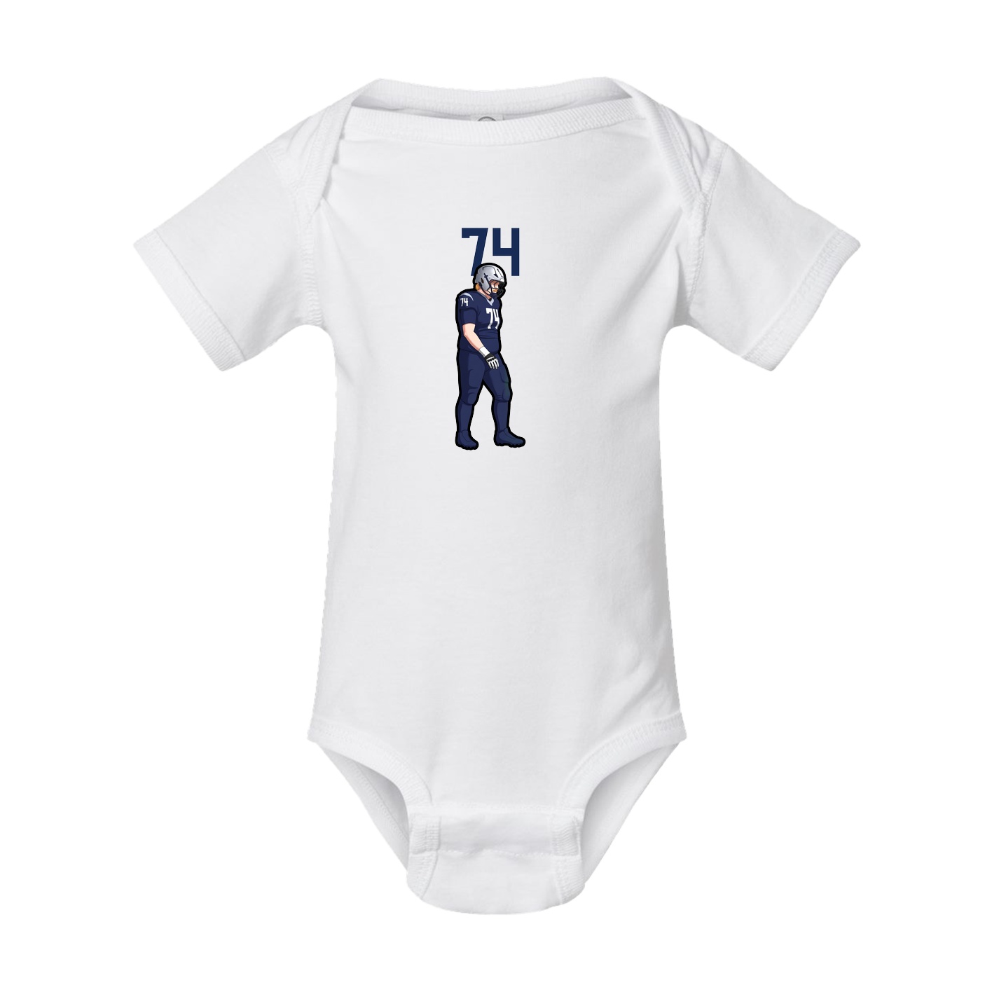 Baby Onesie — Number Top in White