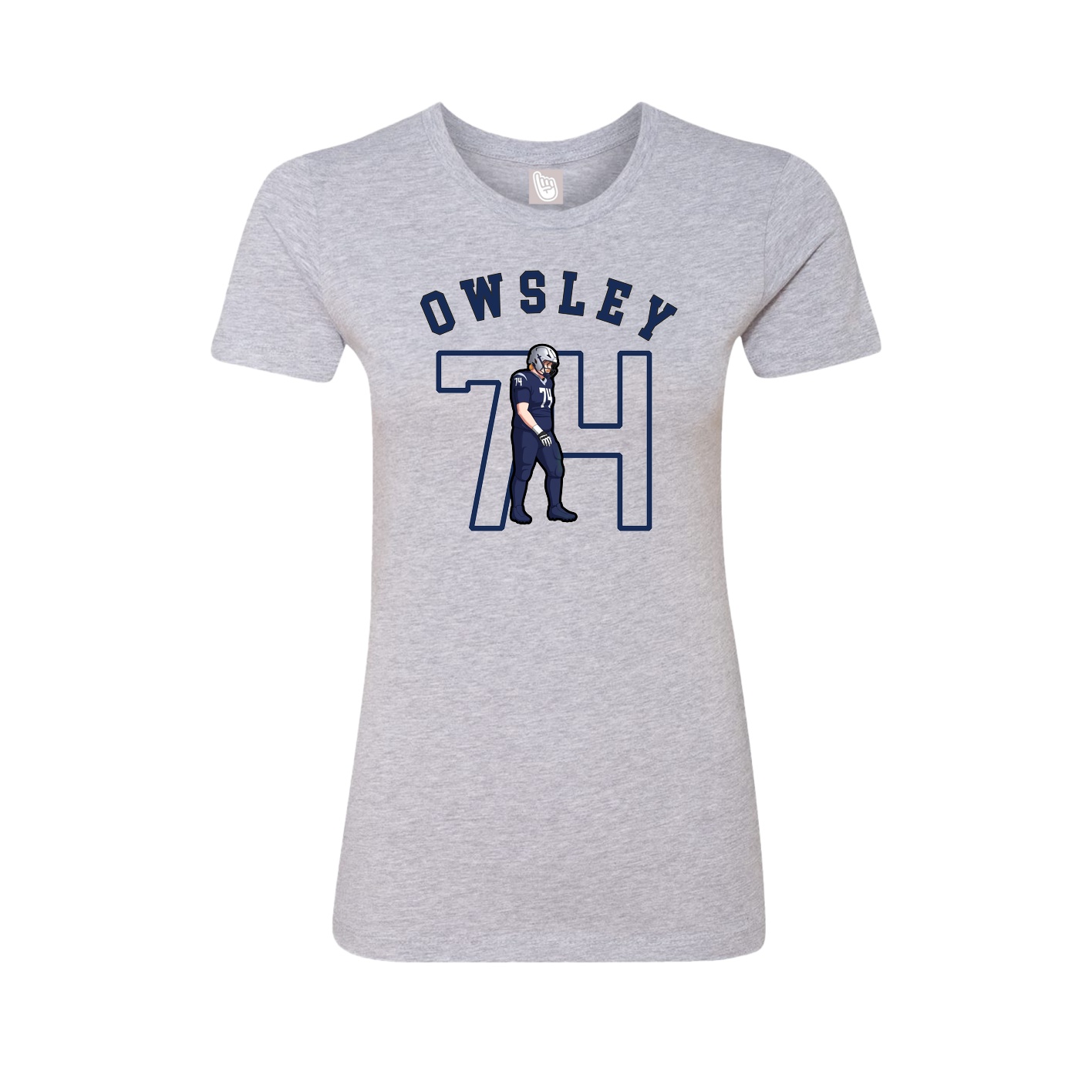 Fitted Women's Tee — Shirsey Arch in Grey