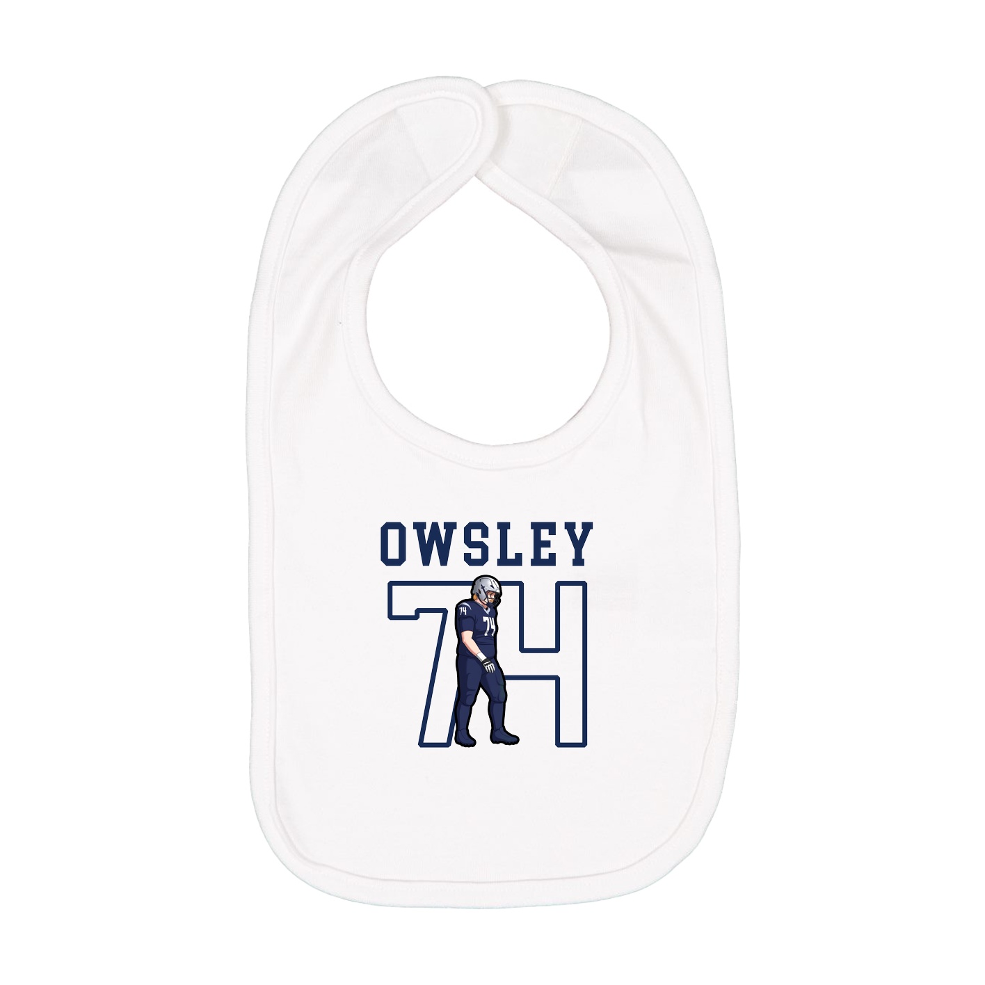 Infant Bib — Shirsey in White