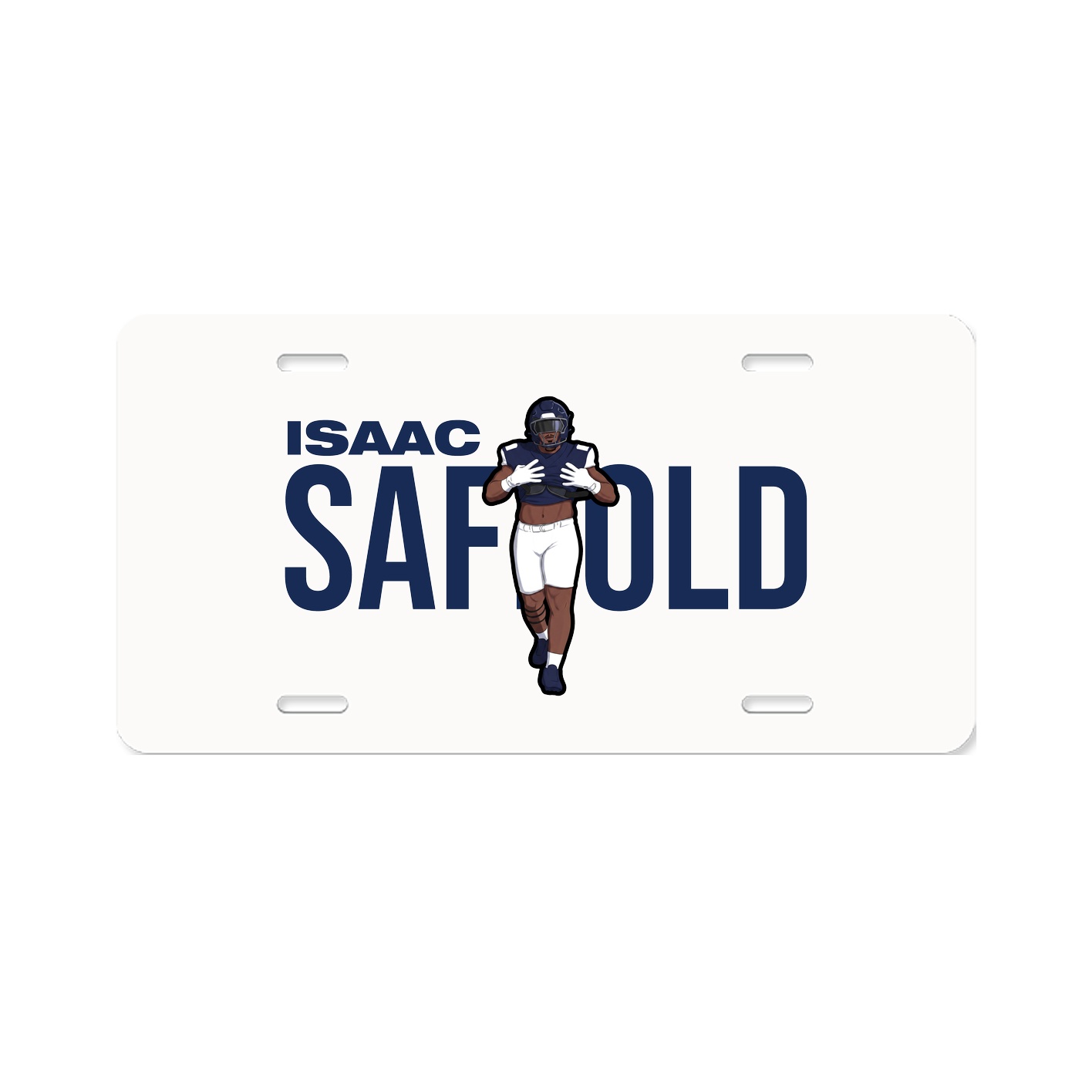 License Plate — Player Name in Classic