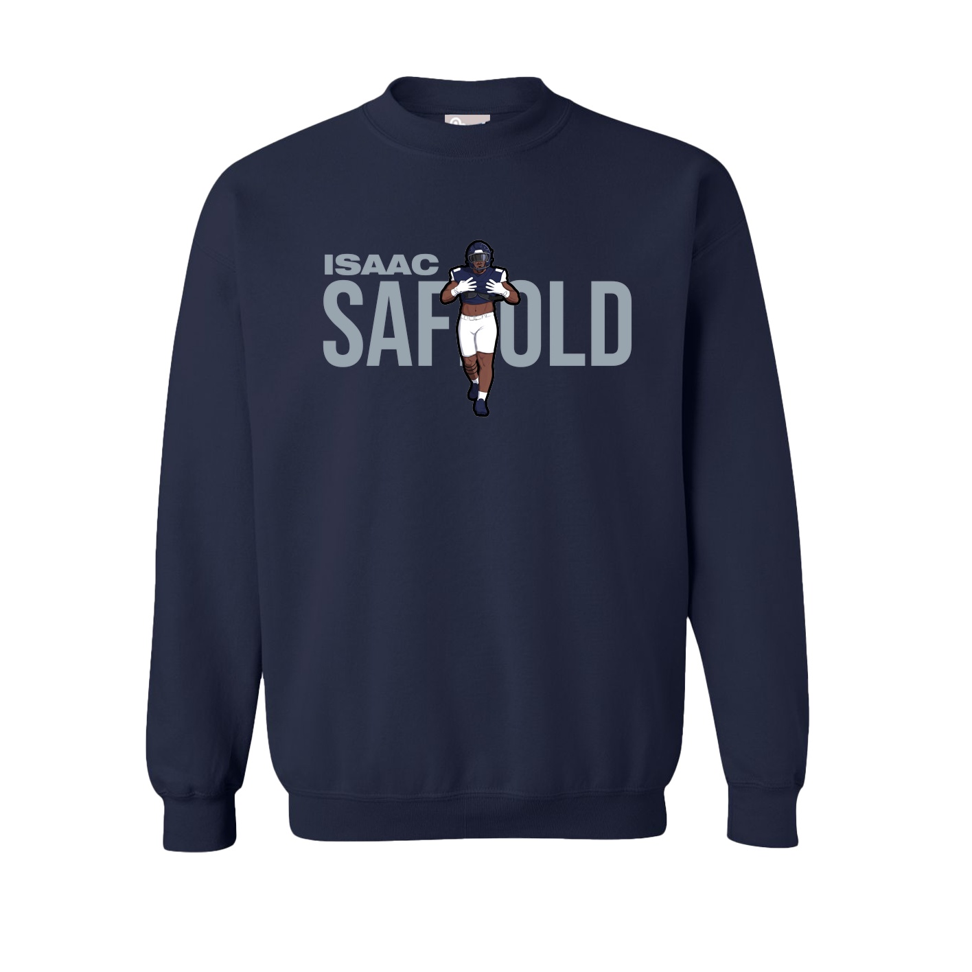 Fleece Crew — Player Name in Navy
