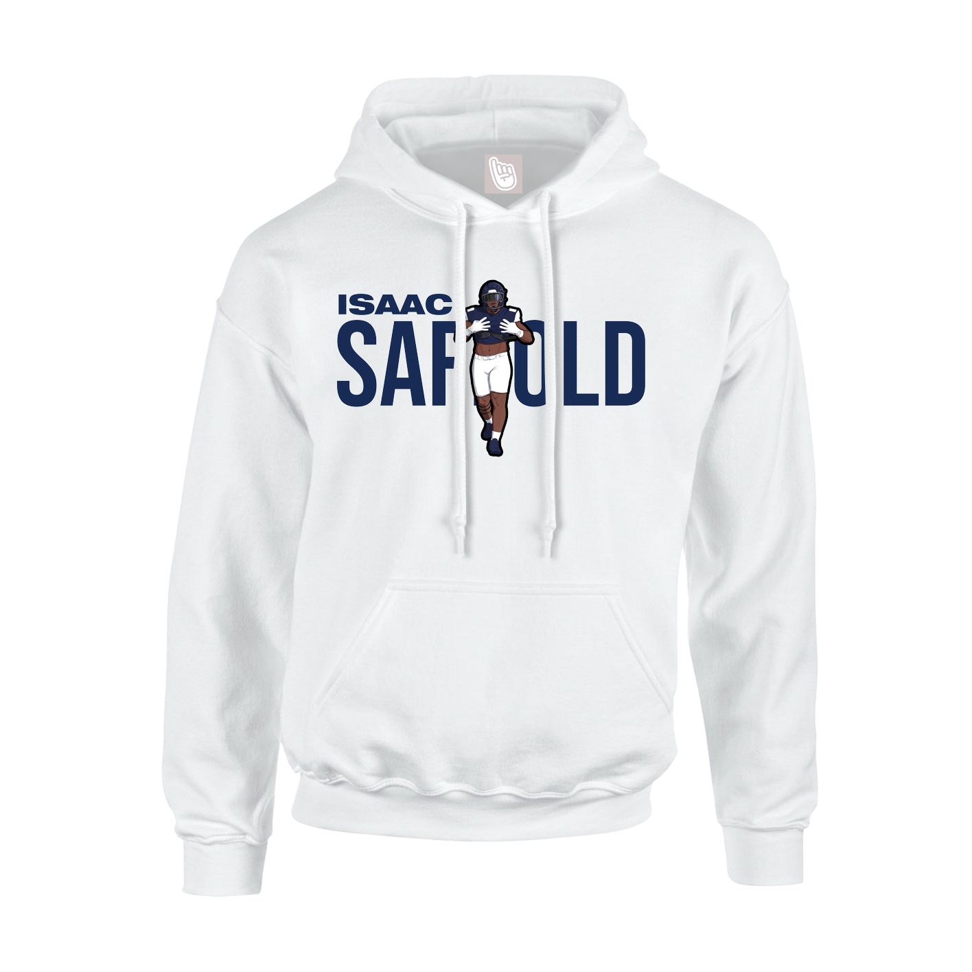 Youth Hoodie — Player Name in White