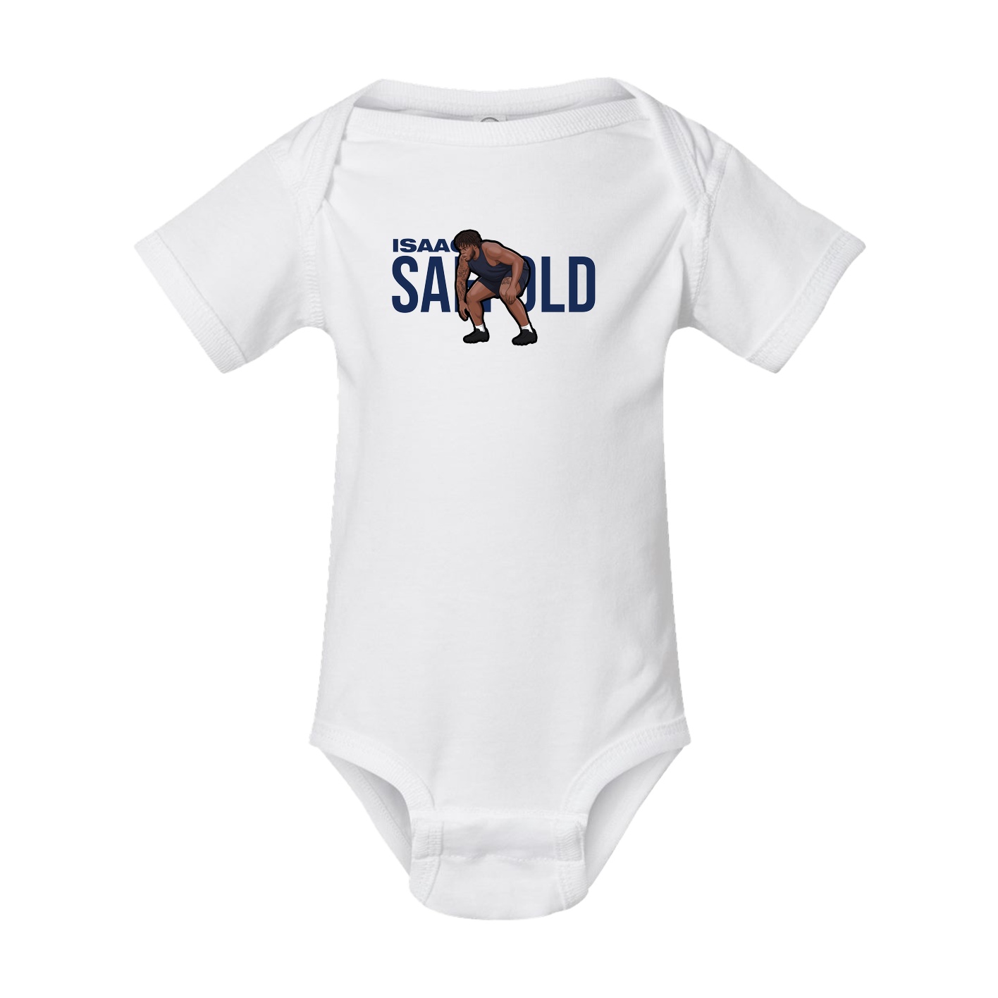 Baby Onesie — Player Name in White