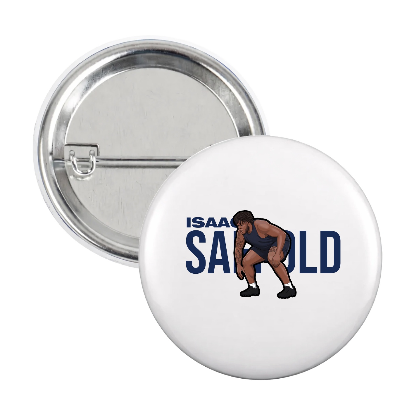 Game Day Button — Player Name in White