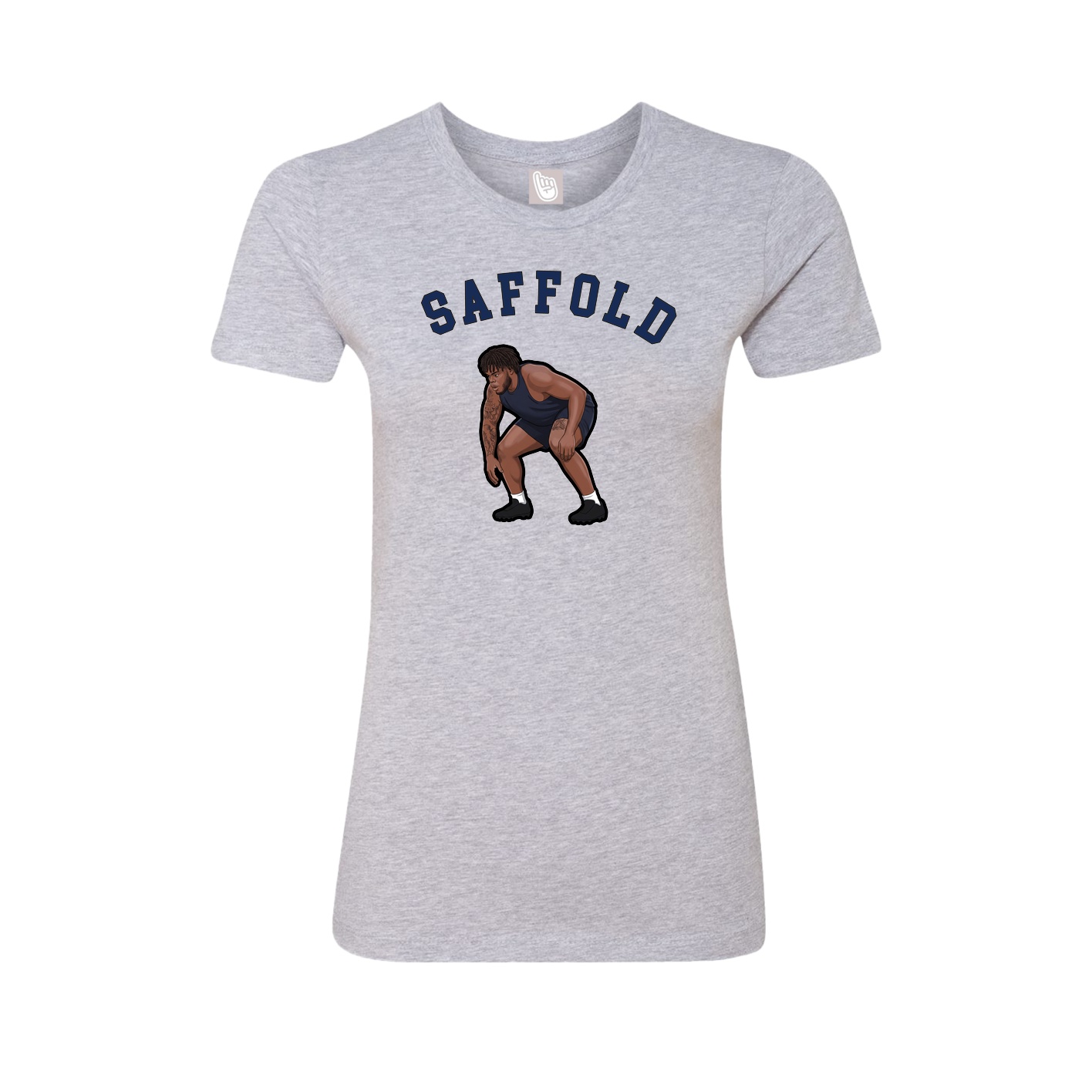 Fitted Women's Tee — Shirsey Arch in Grey