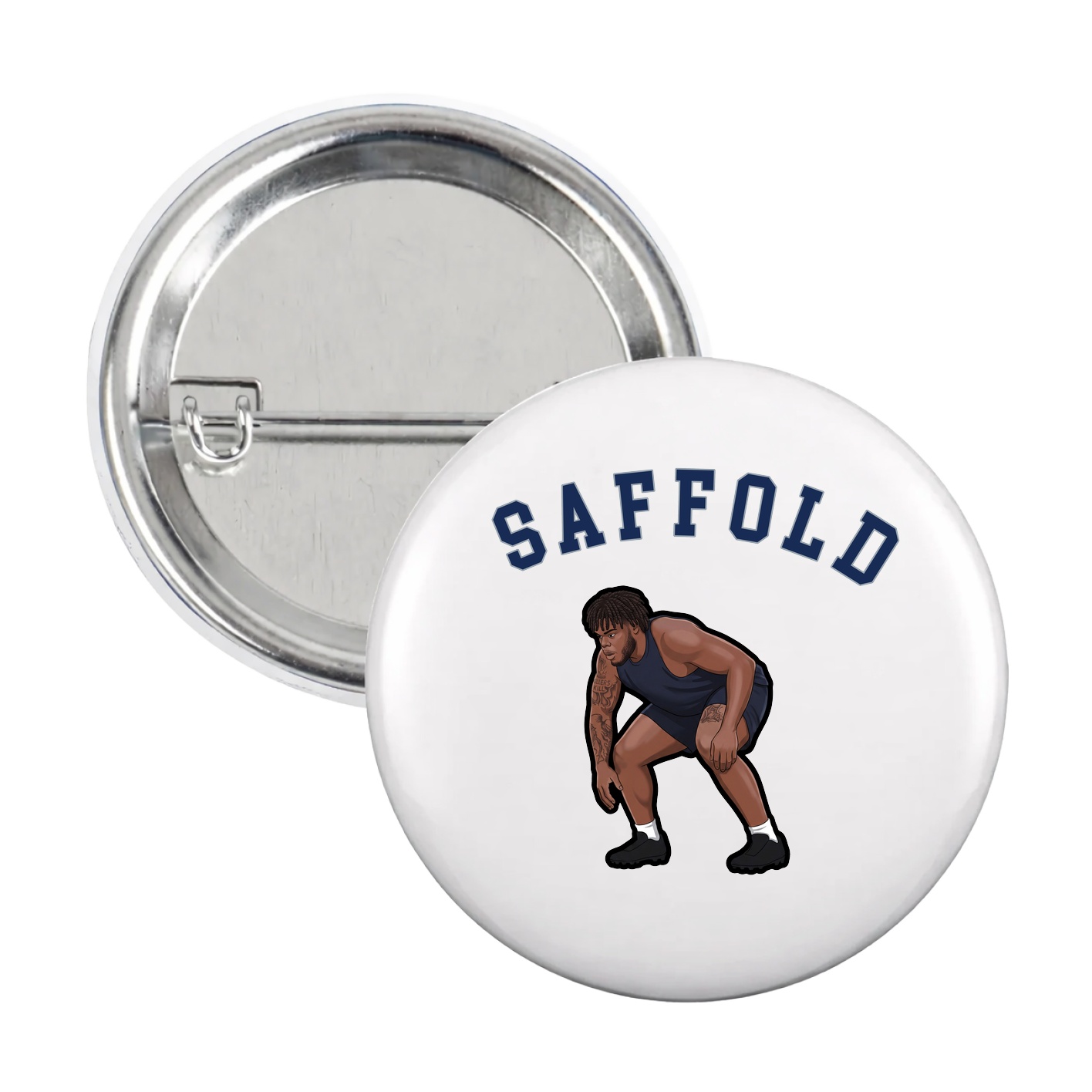 Game Day Button — Shirsey Arch in White