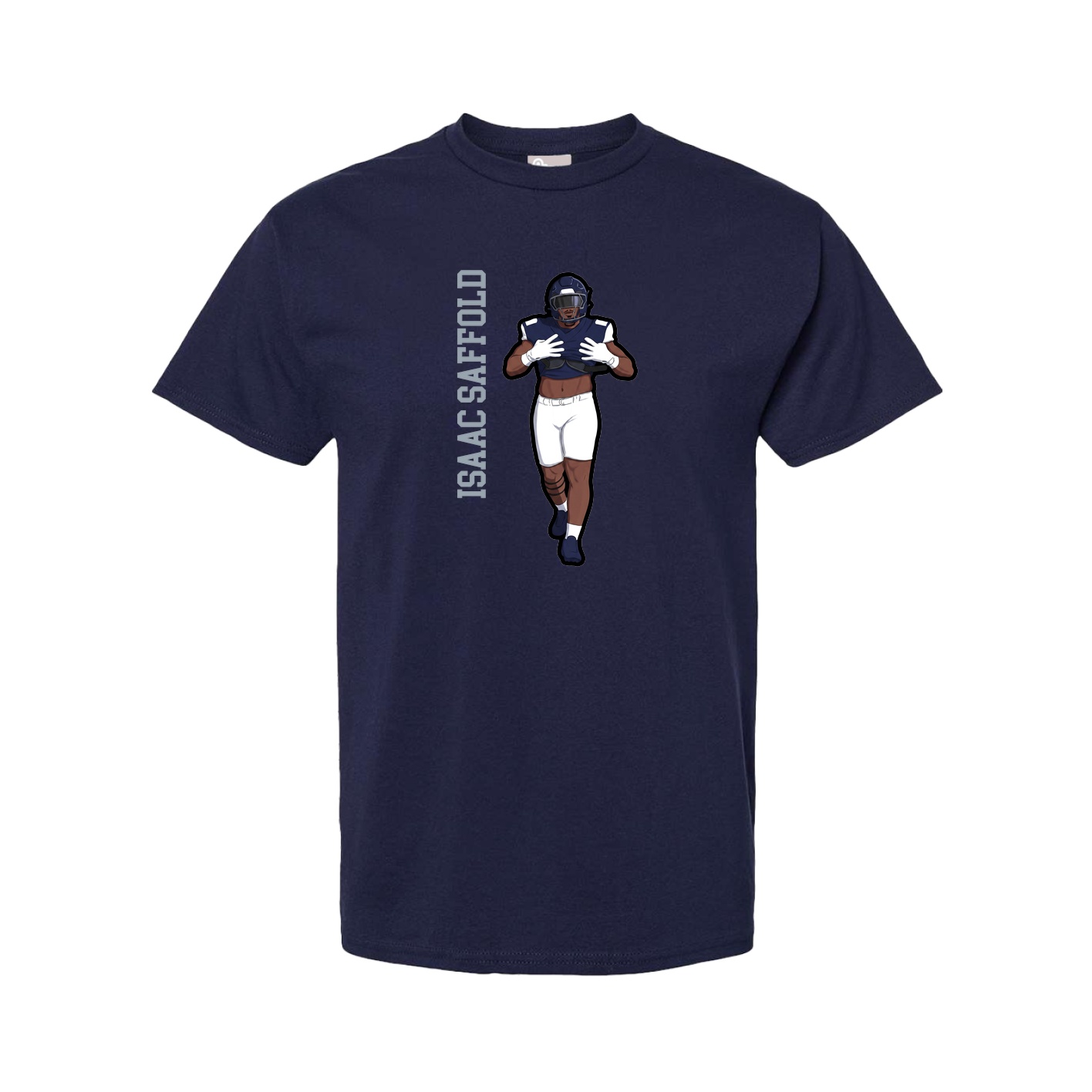Youth Tee — Name Vertical in Navy