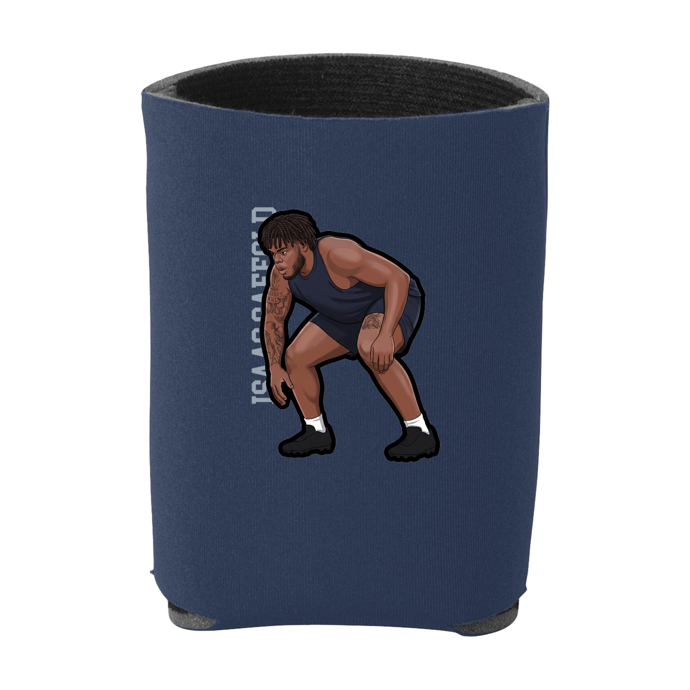 Can Holder — Name Vertical in Navy