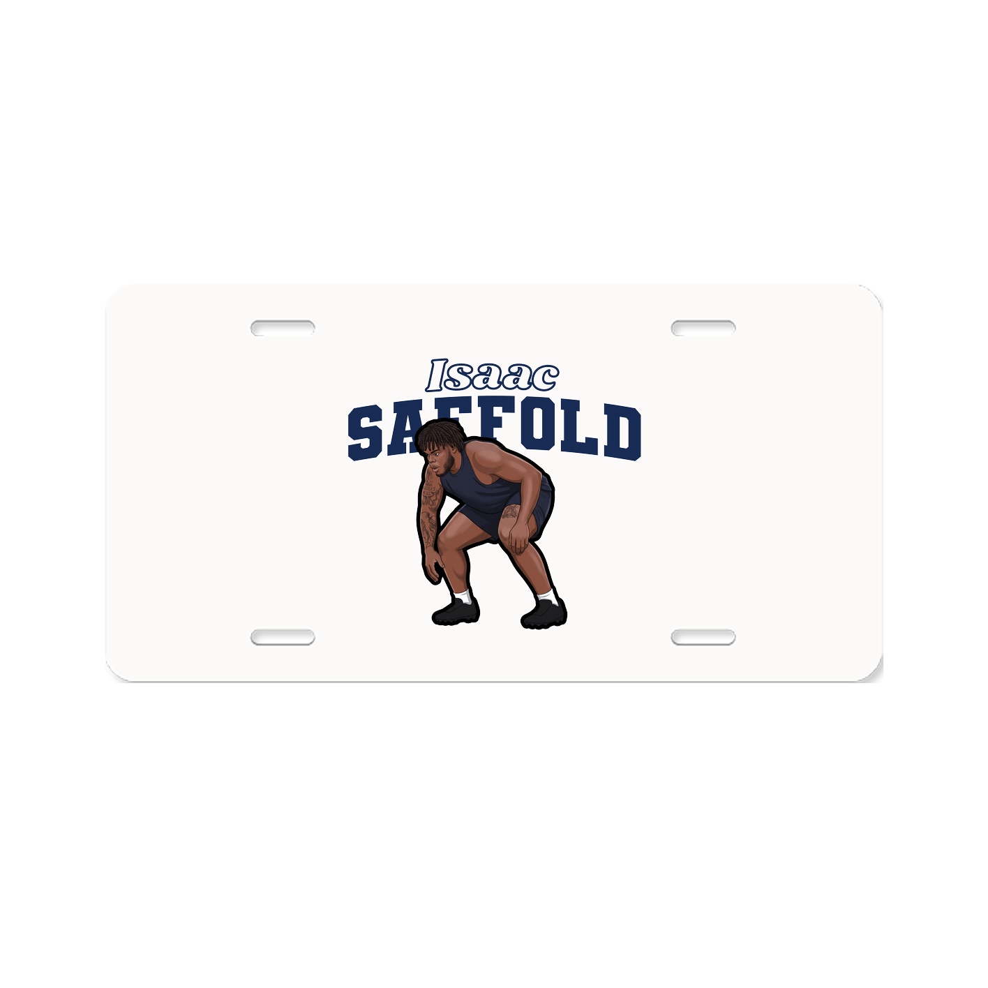 License Plate — Name Arch in Classic