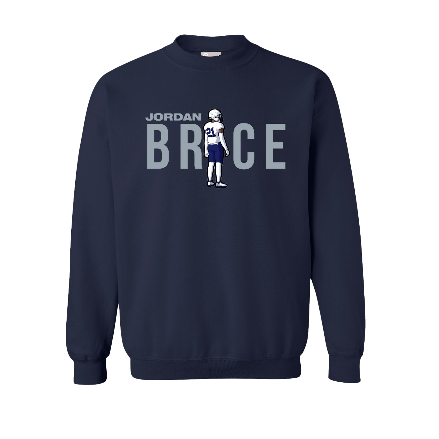 Fleece Crew — Player Name in Navy
