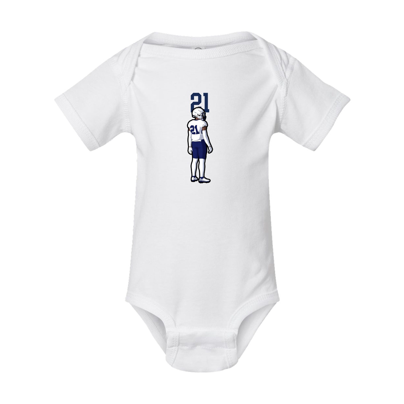 Baby Onesie — Number Top in White