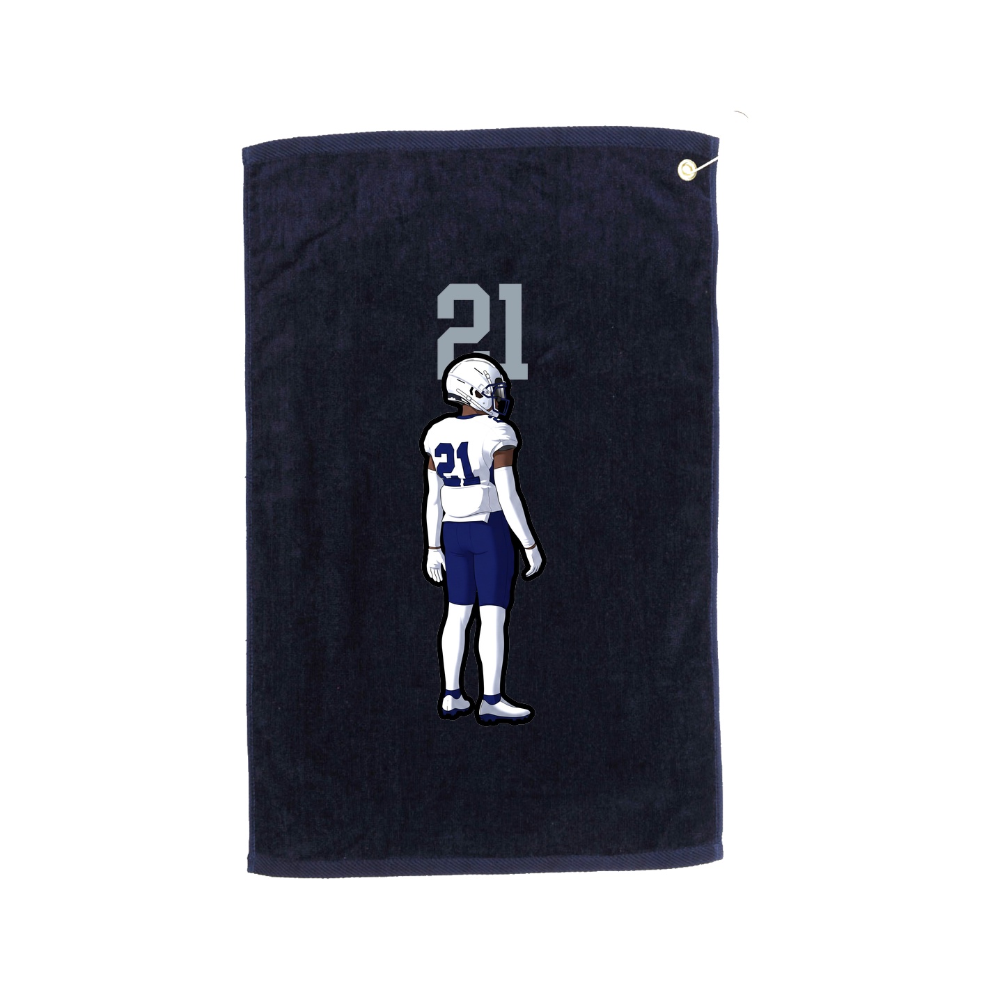 Golf Towel — Number Top in Navy