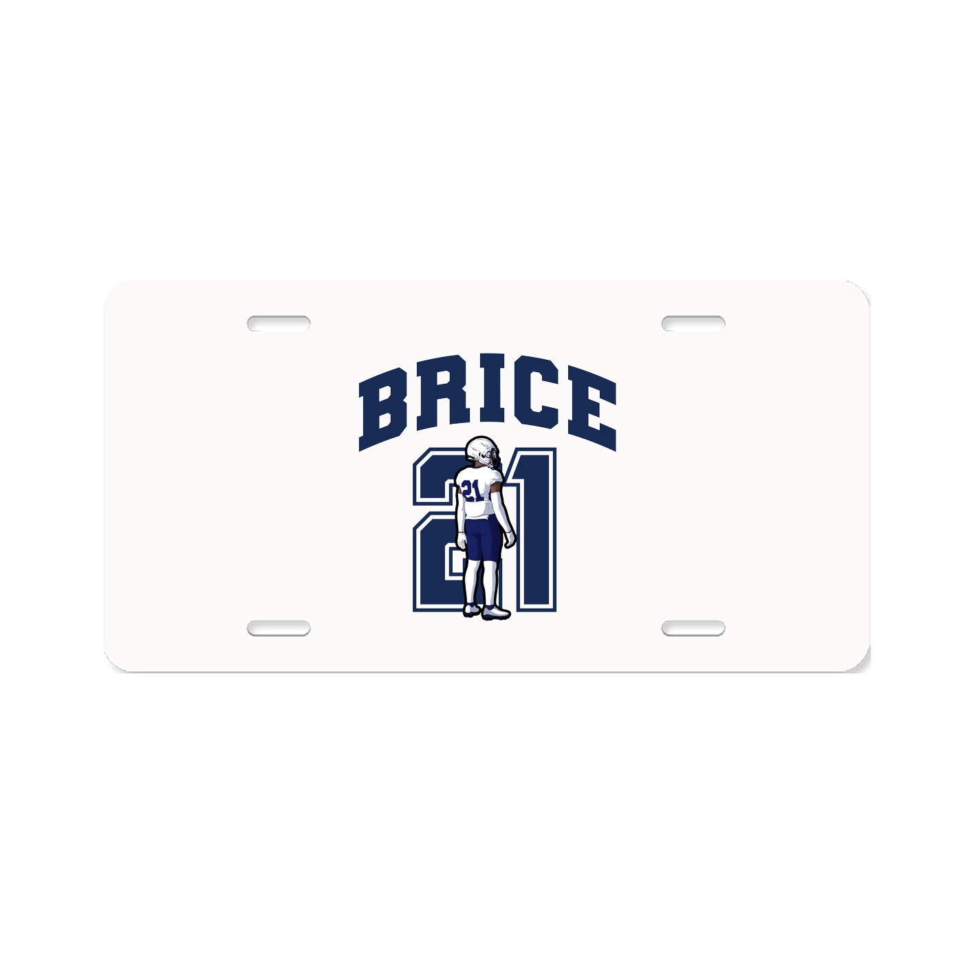 License Plate — Number in Classic
