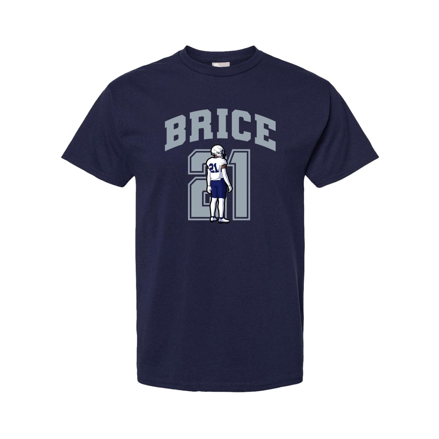 Youth Tee — Number in Navy