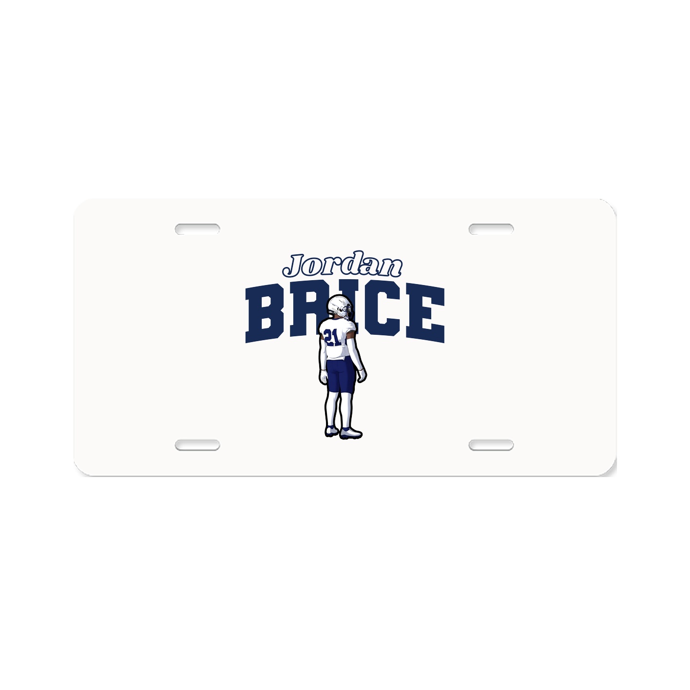 License Plate — Name Arch in Classic