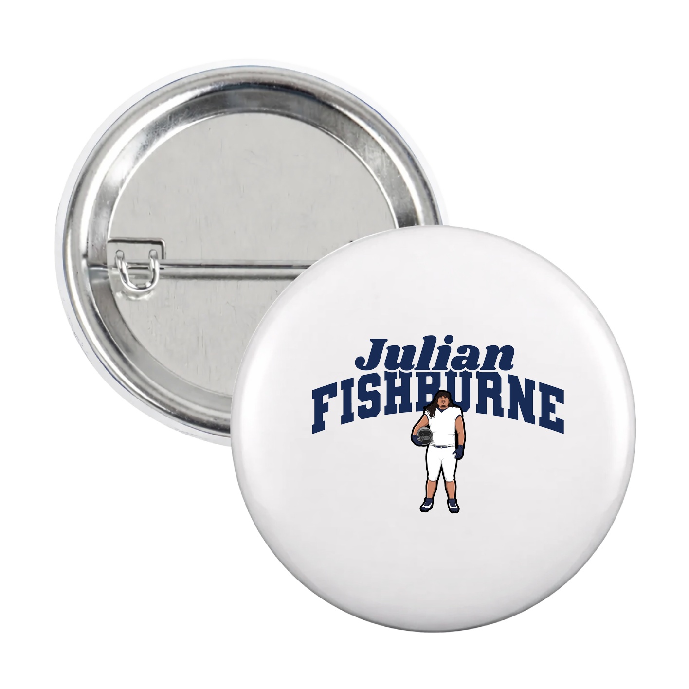 Game Day Button — Signature Arch in White