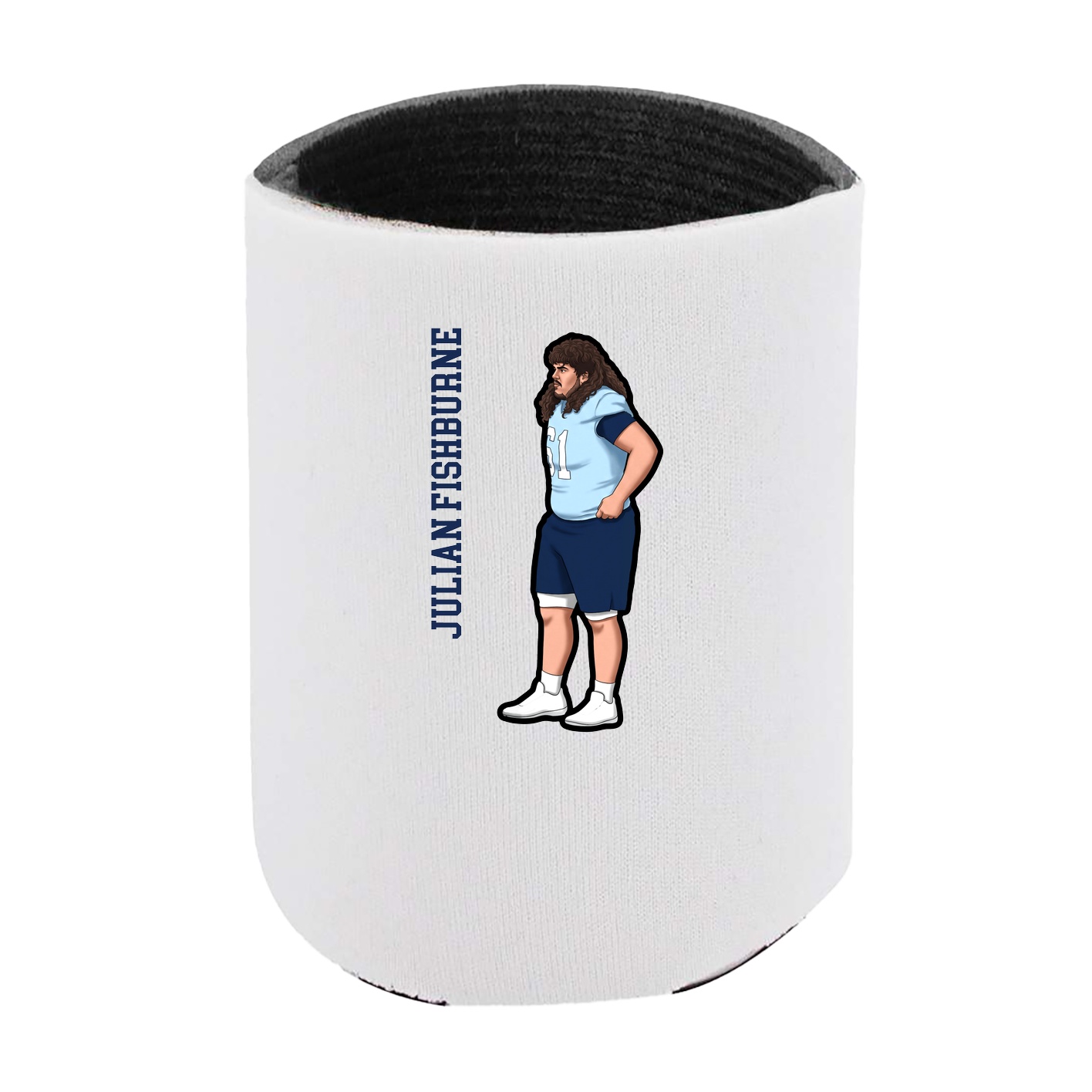 Can Holder — Name Vertical in White