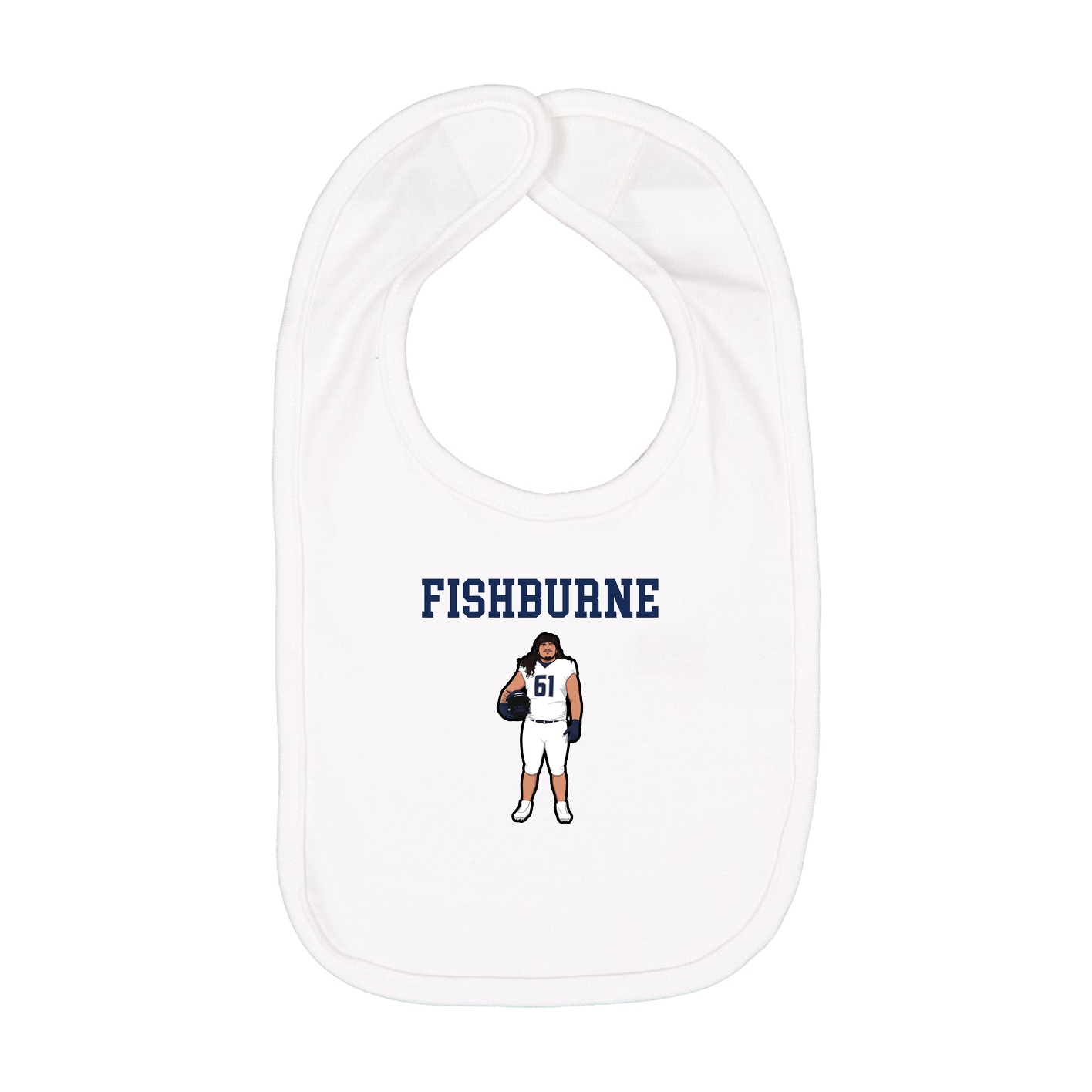 Infant Bib — Shirsey in White