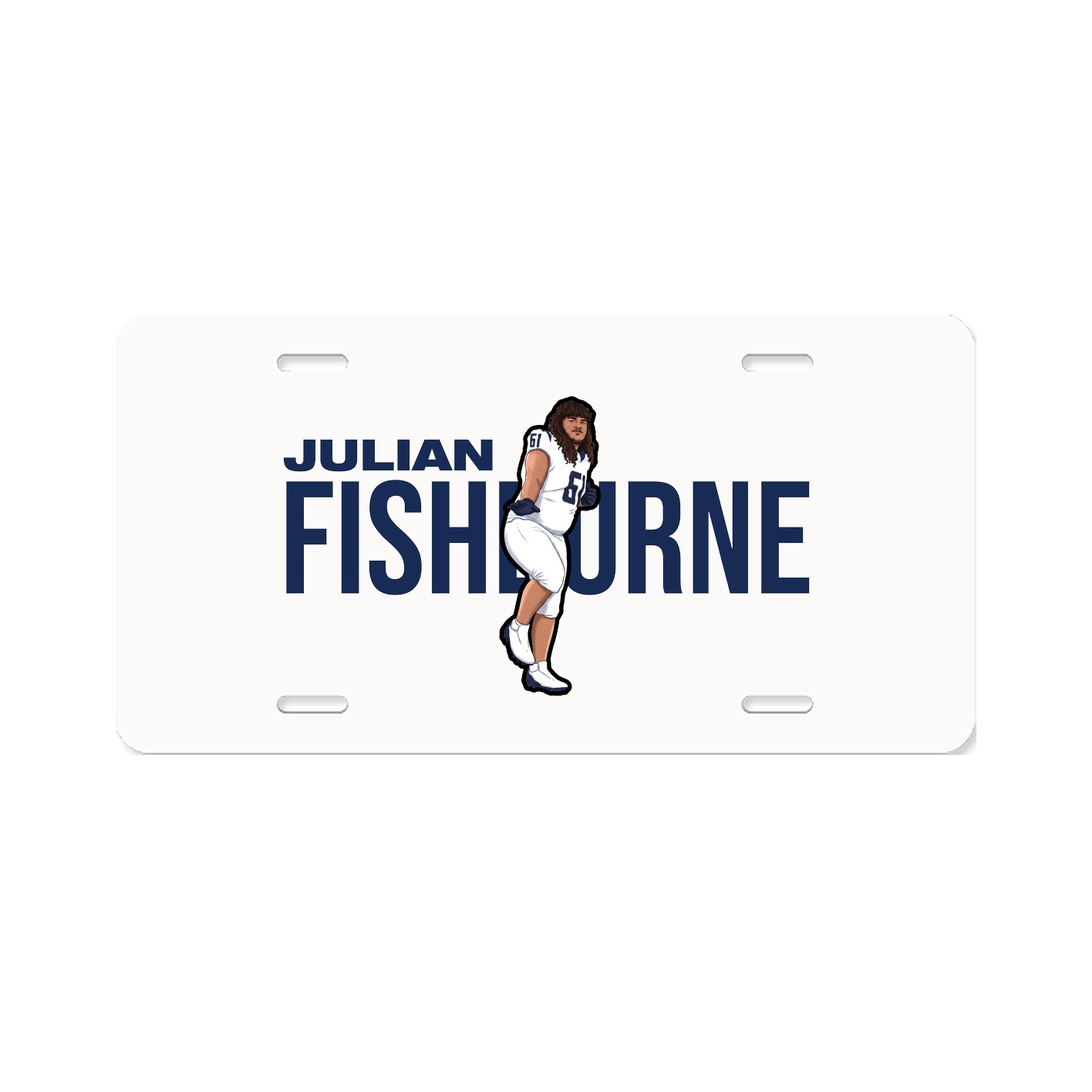 License Plate — Player Name in Classic