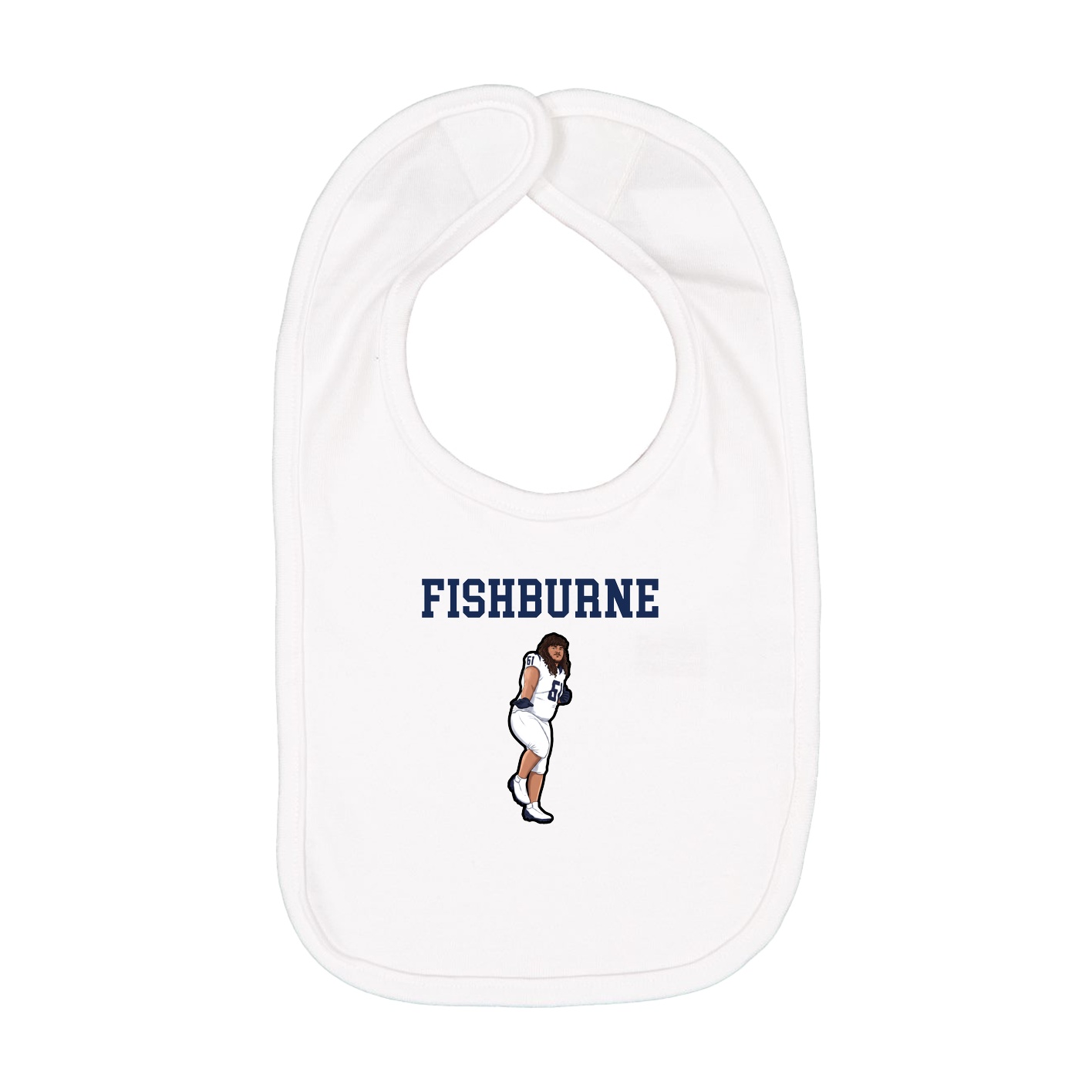 Infant Bib — Shirsey in White
