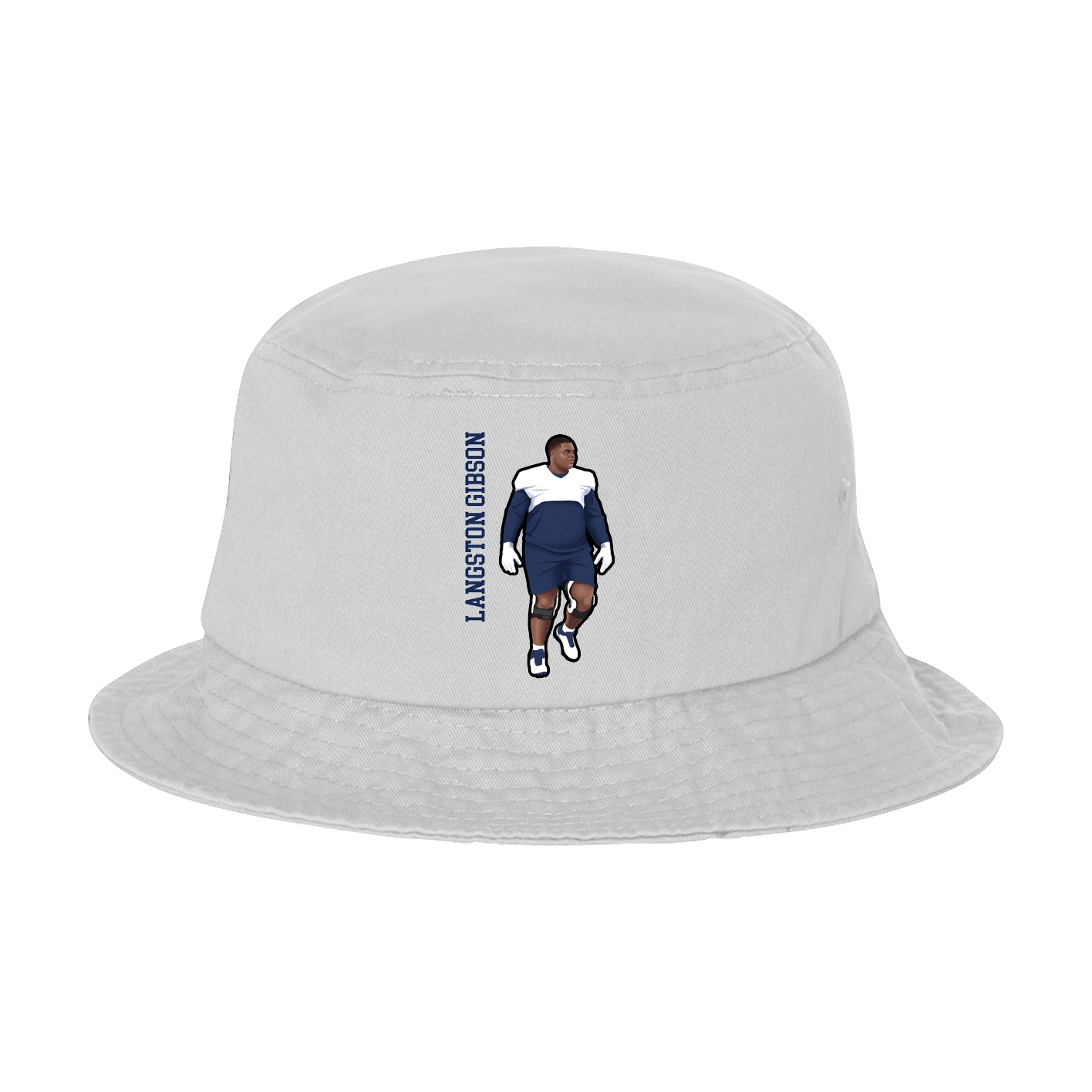 Bucket Cap — Name Vertical in White