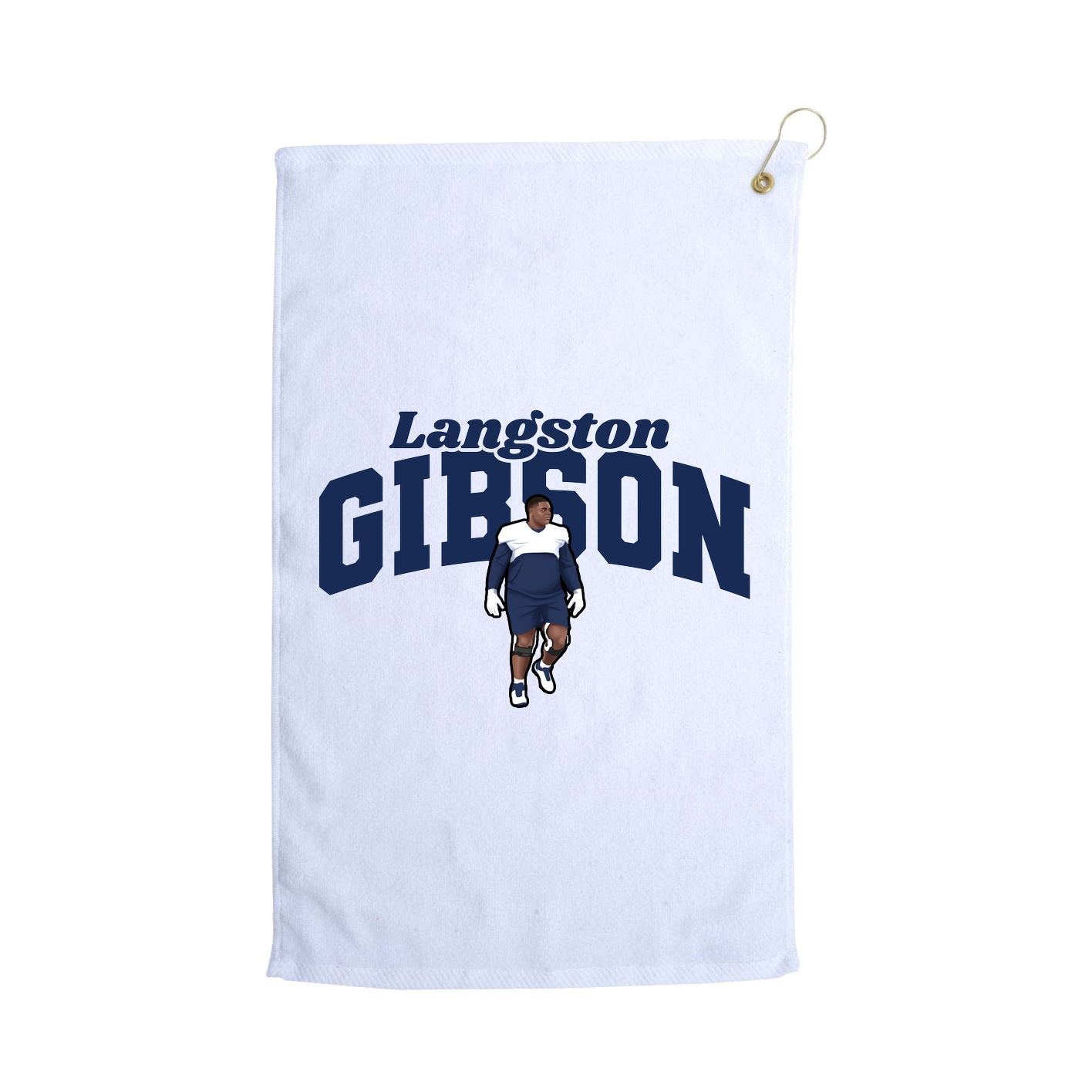 Golf Towel — Signature Arch in White