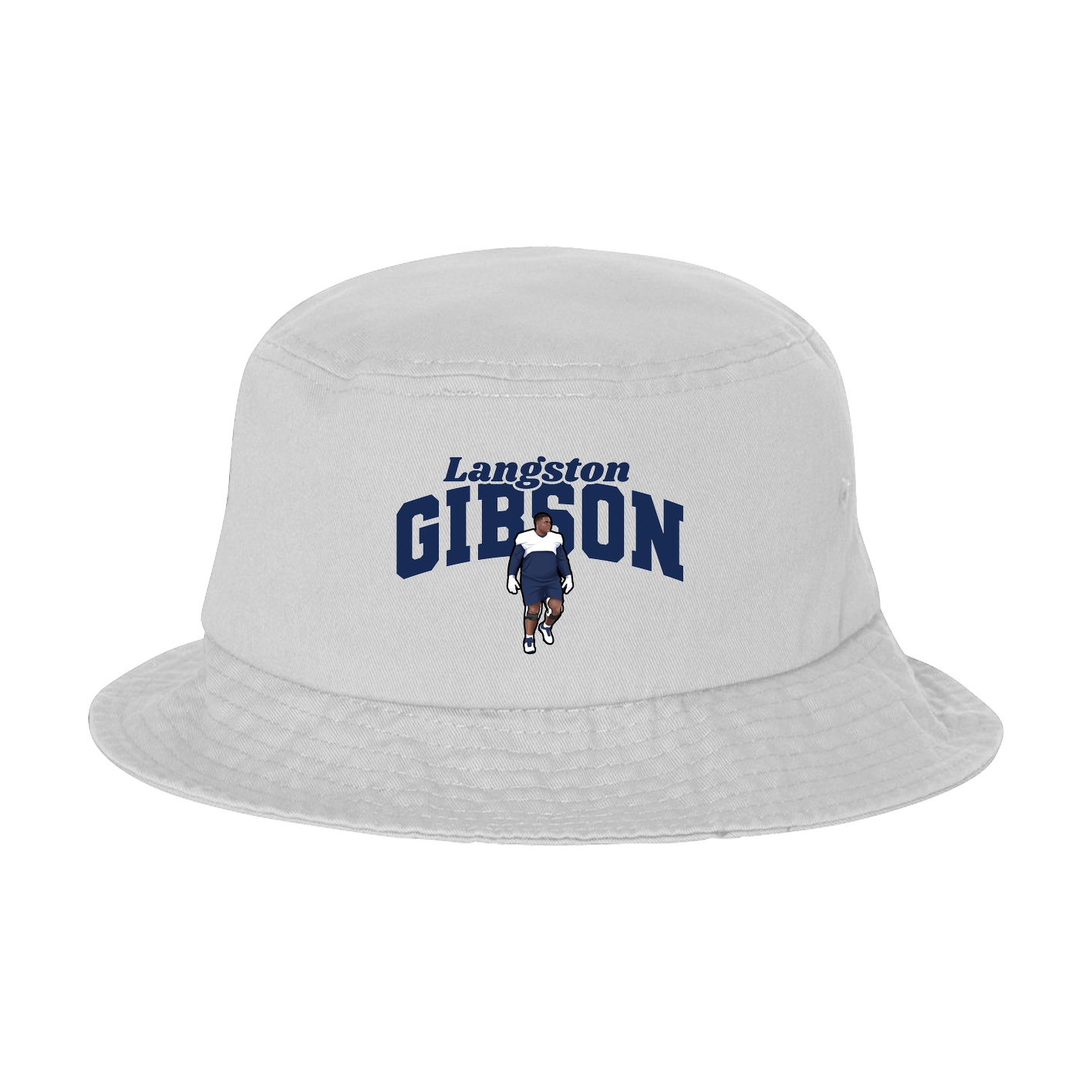 Bucket Cap — Signature Arch in White