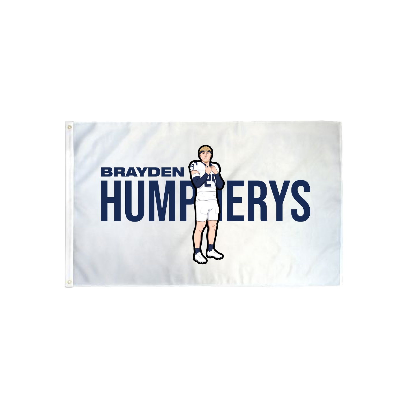3x5 Flag — Player Name in Classic