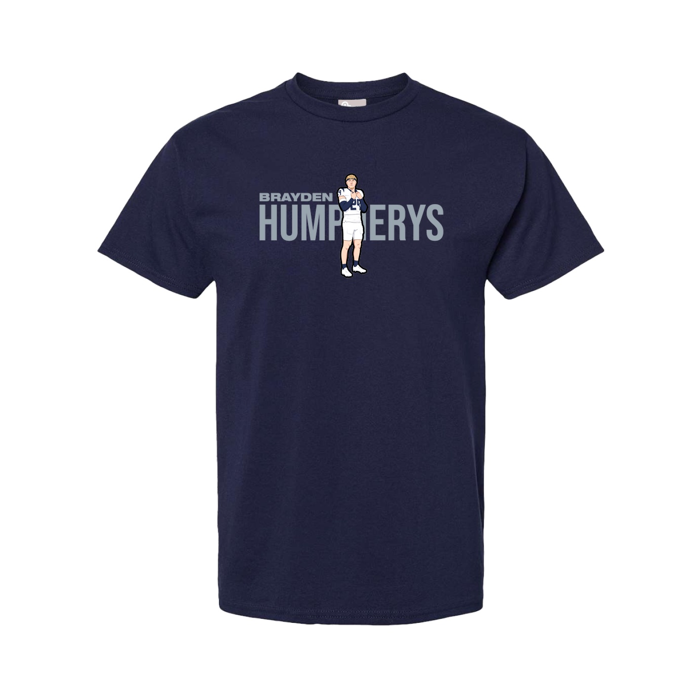 Youth Tee — Player Name in Navy