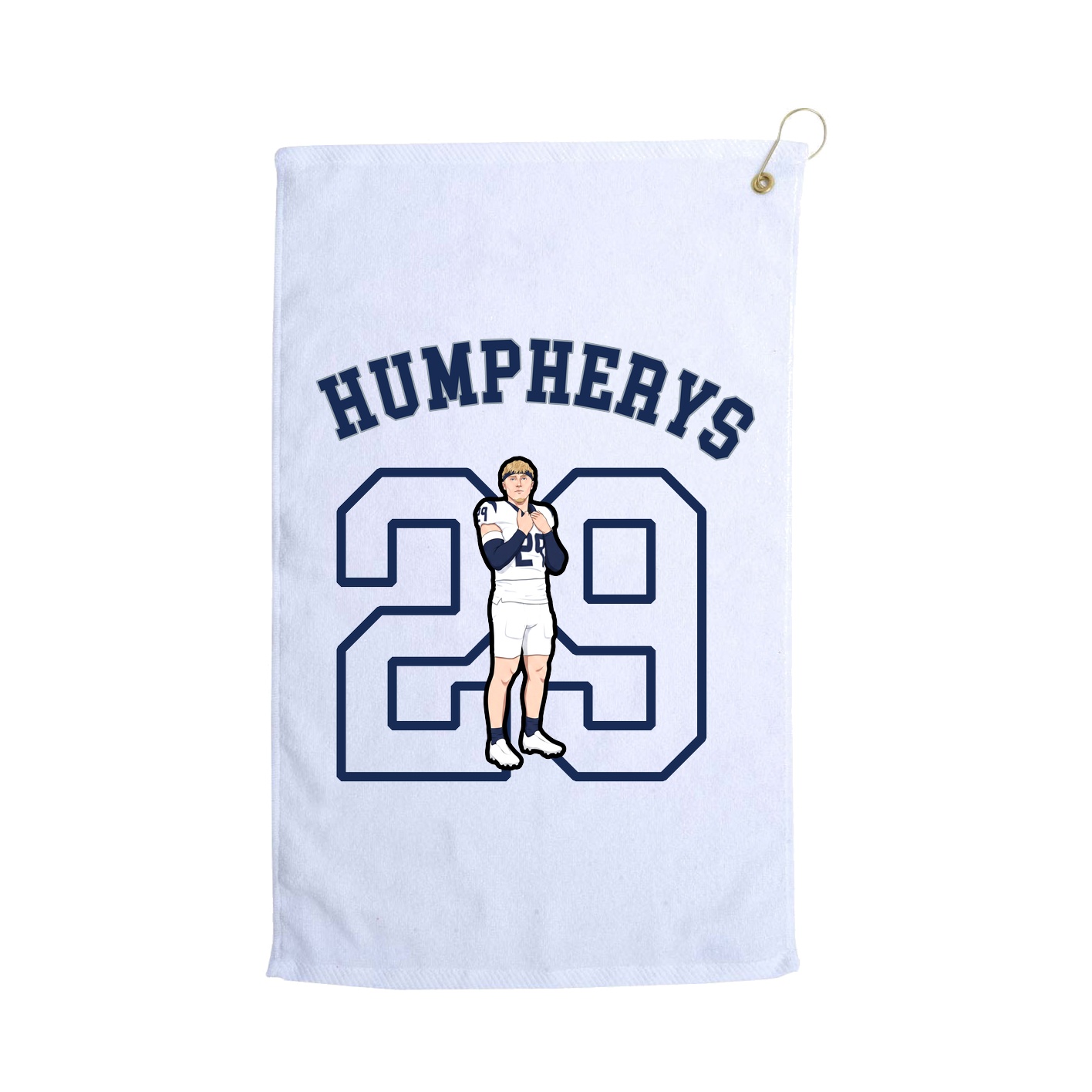 Golf Towel — Shirsey Arch in White