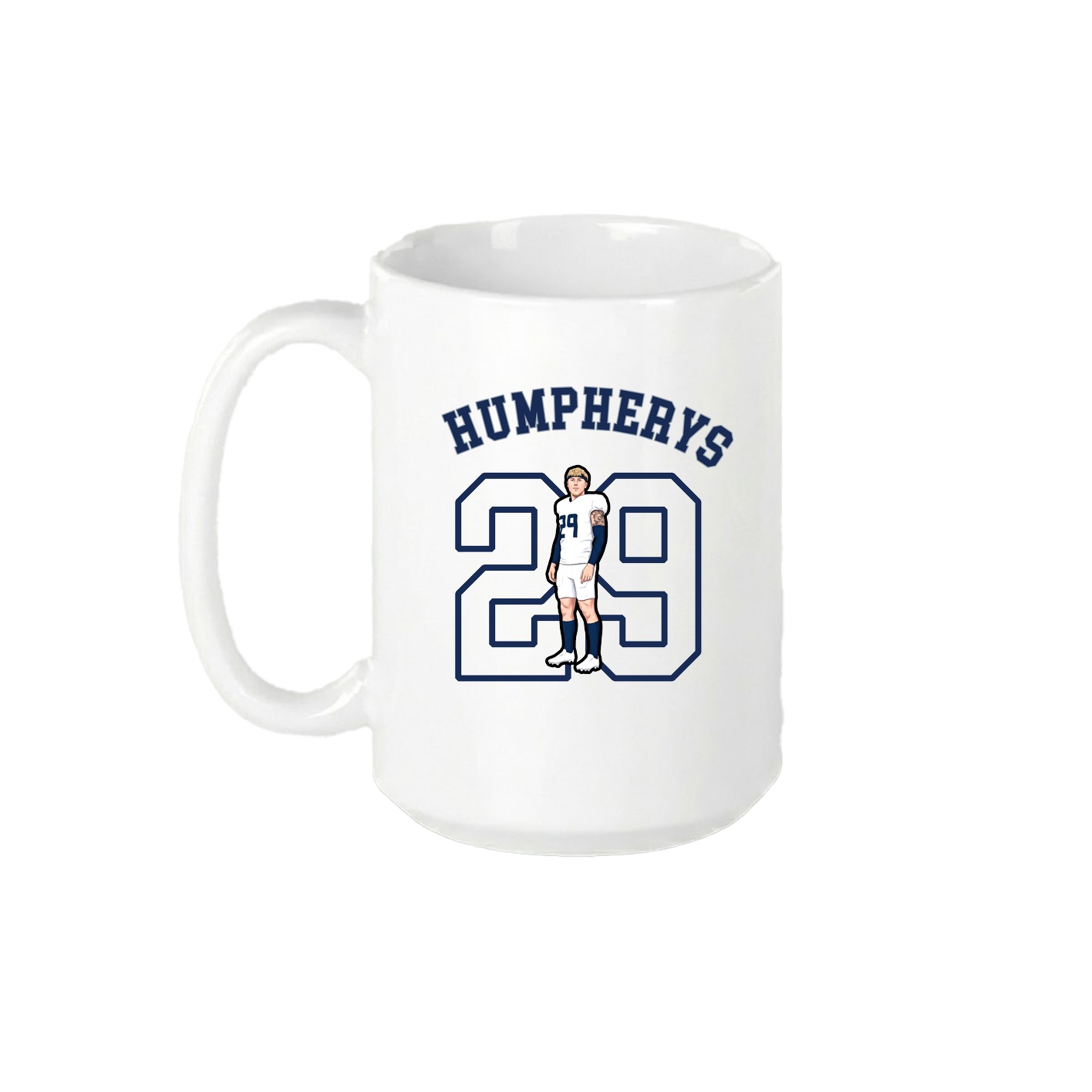 15oz Coffee Mug — Shirsey Arch in White
