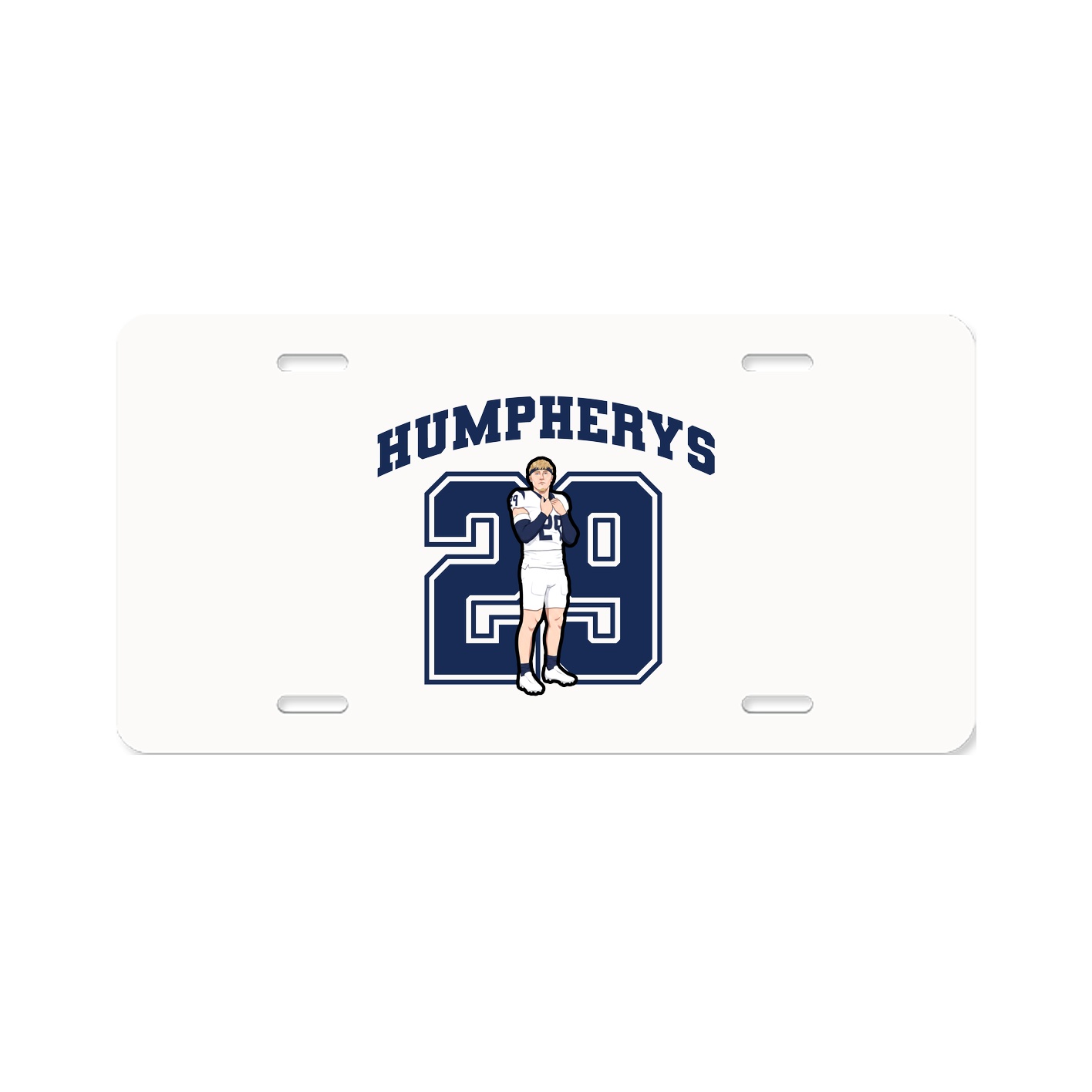 License Plate — Number in Classic